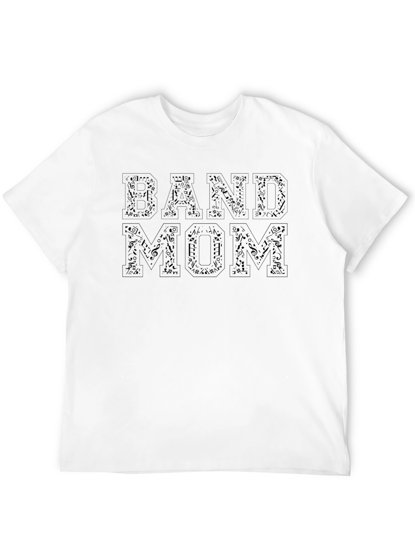 Band Mom T-Shirt: Music Notes Design