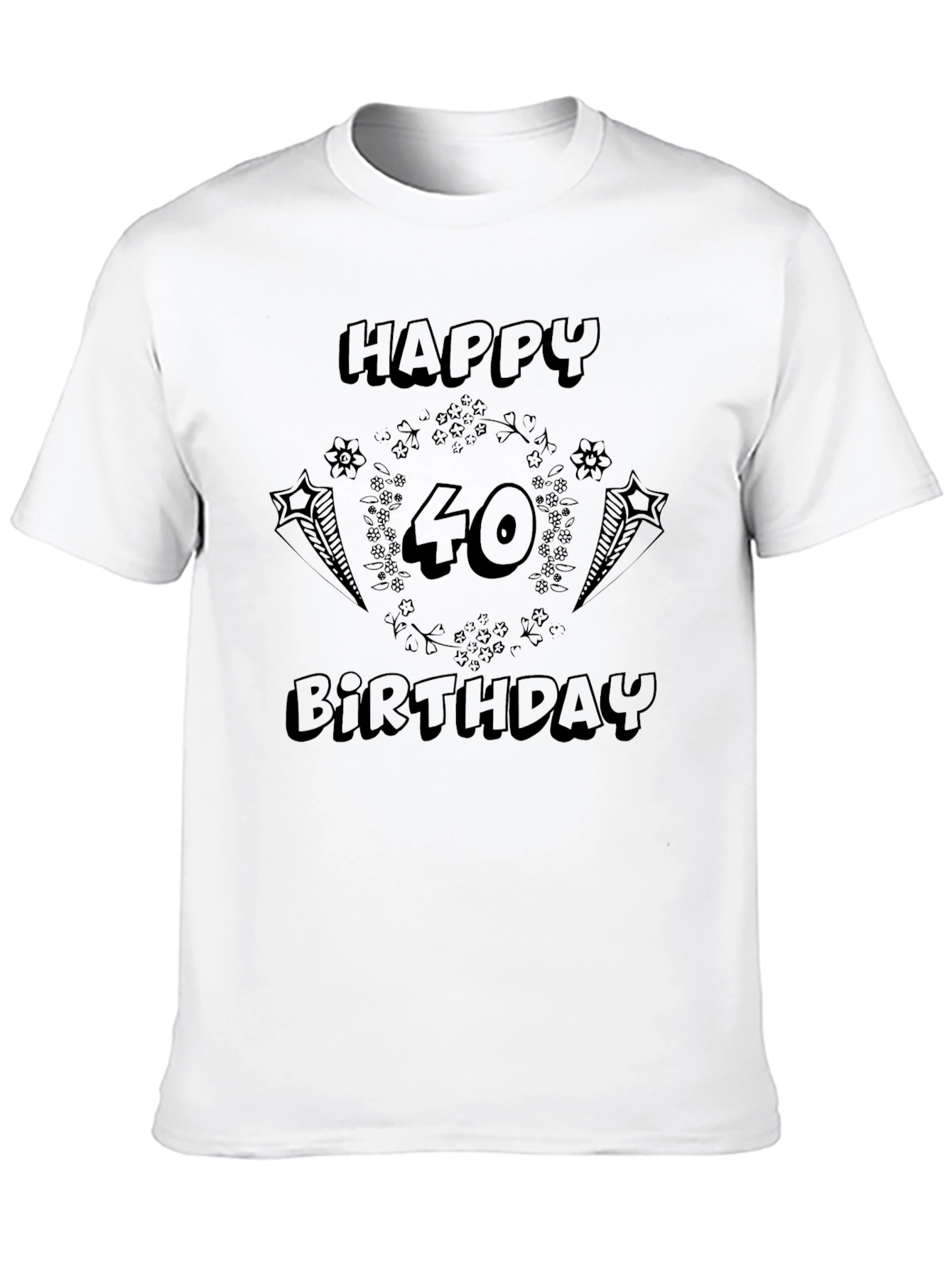 Happy 40th Birthday Graphic T-Shirt