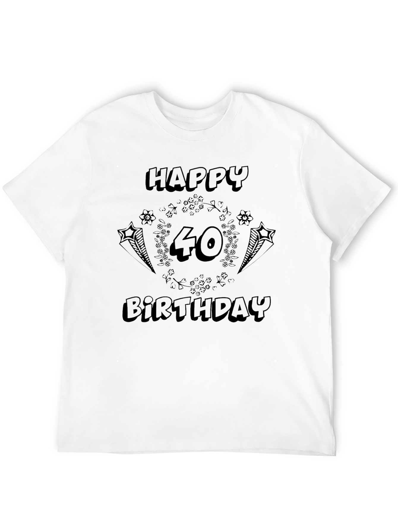 Happy 40th Birthday Graphic T-Shirt