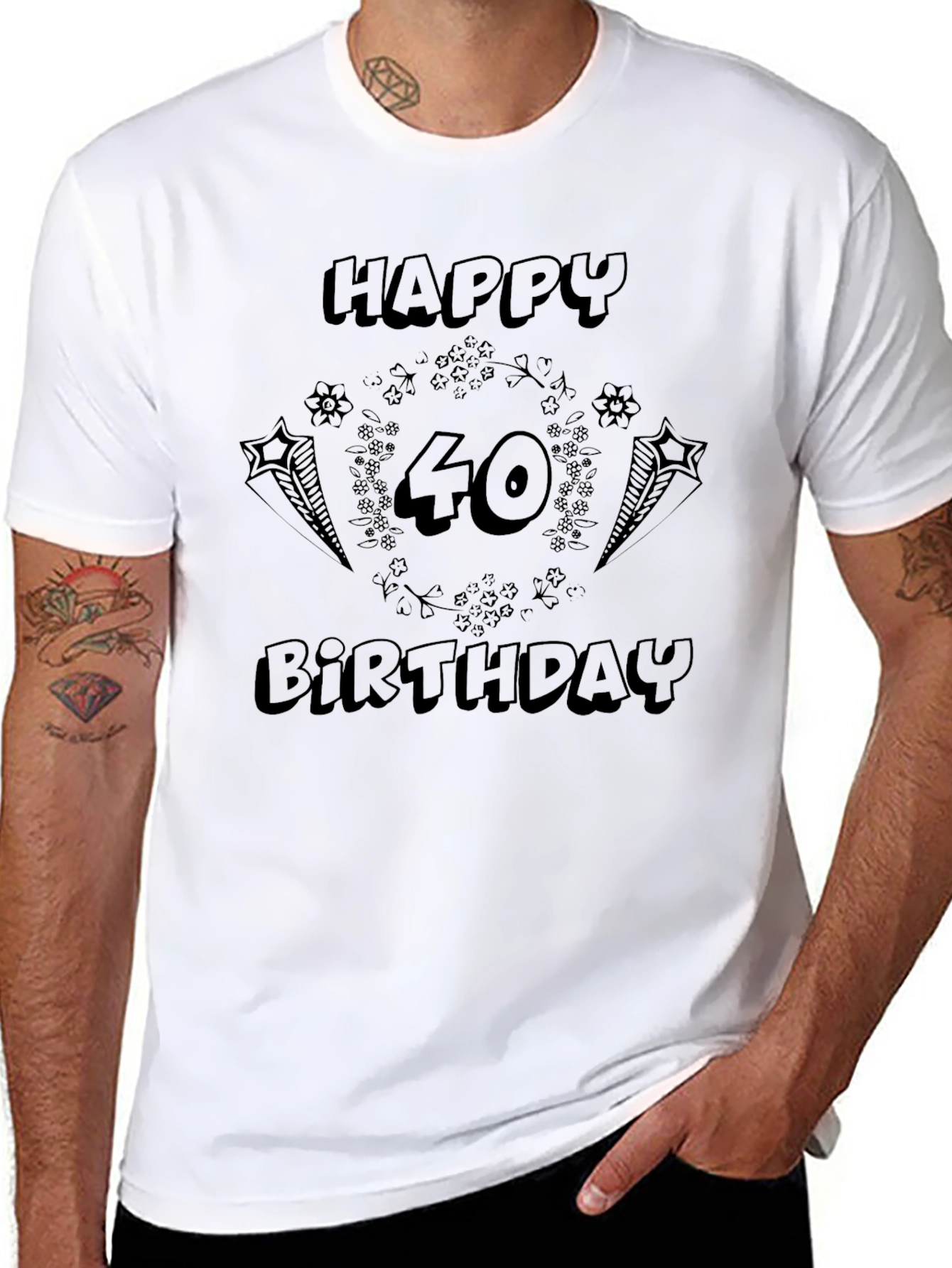 Happy 40th Birthday Graphic T-Shirt