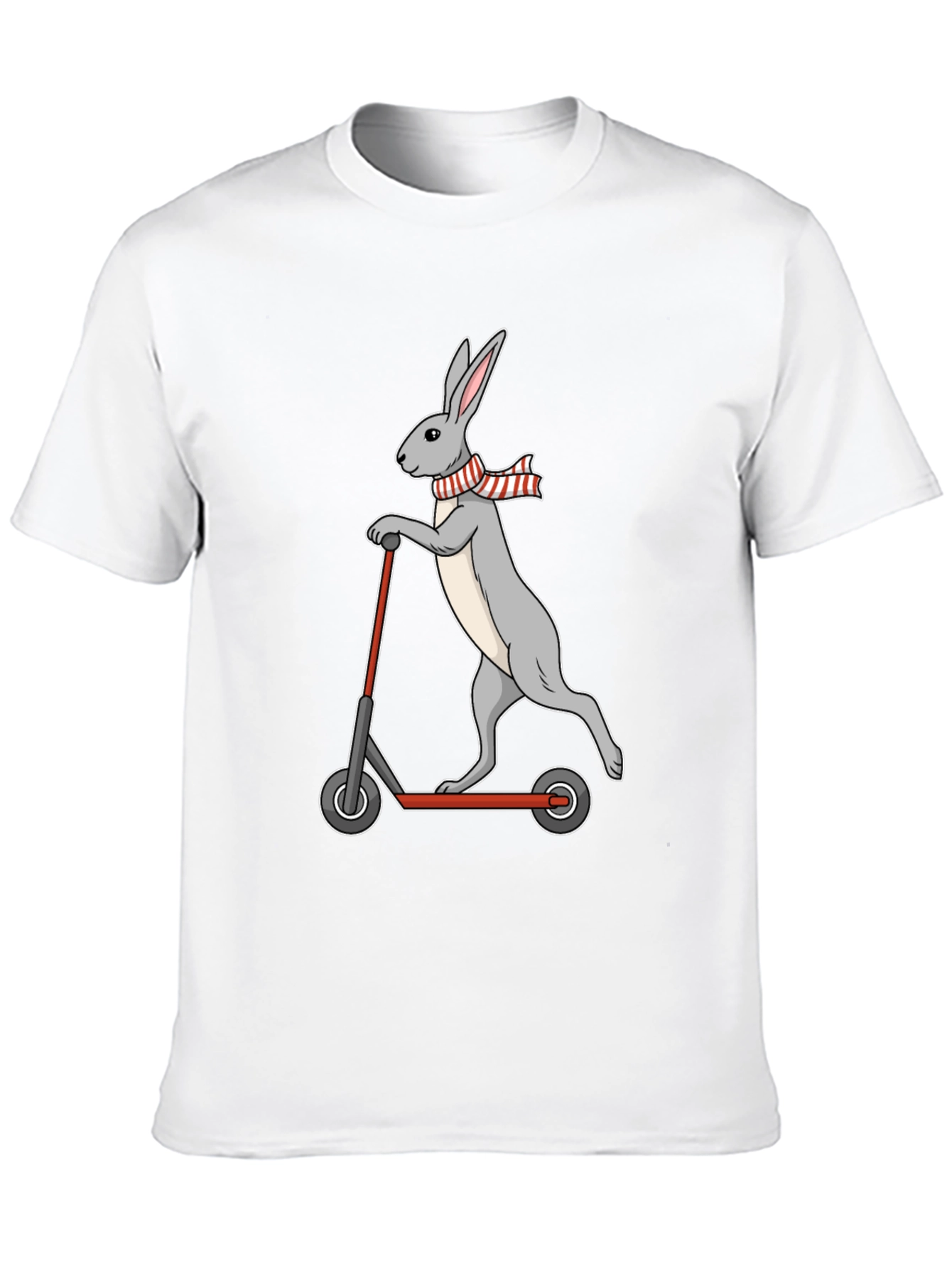 Rabbit Scooter T-Shirt - Cool Graphic Tee