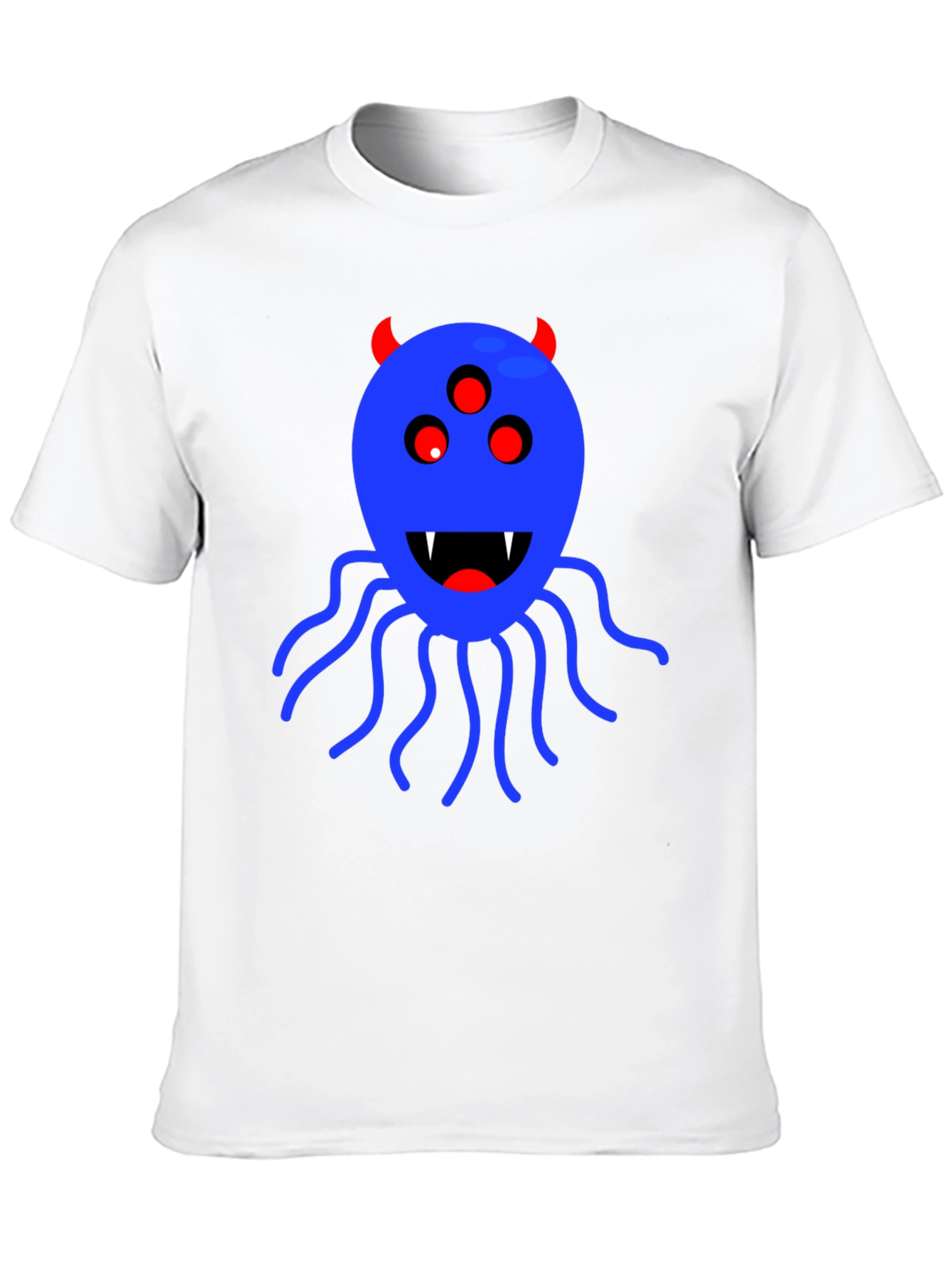 Monster Graphic Tee - Black Cotton T-Shirt