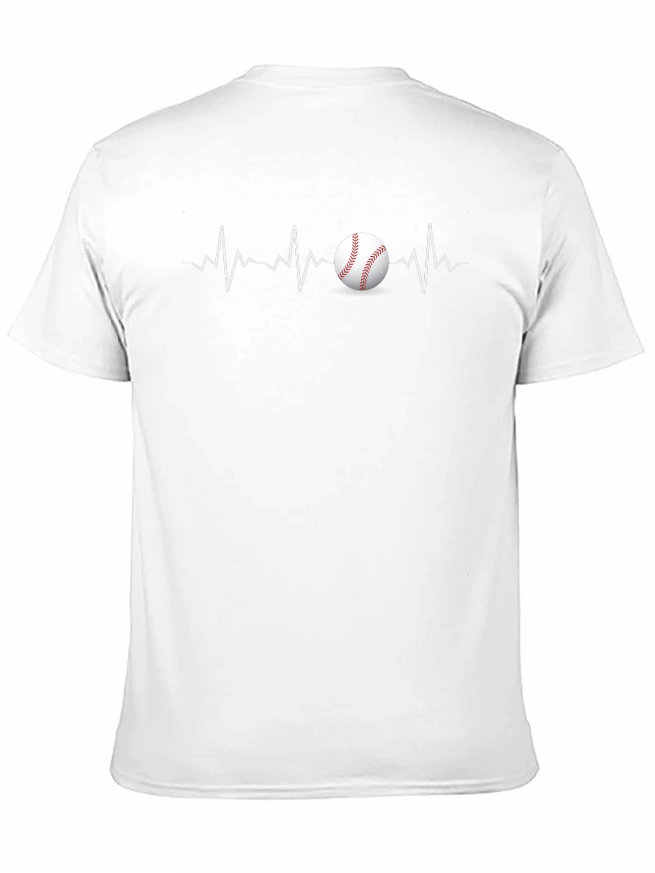 Baseball Heartbeat T-Shirt - Unique Graphic Tee