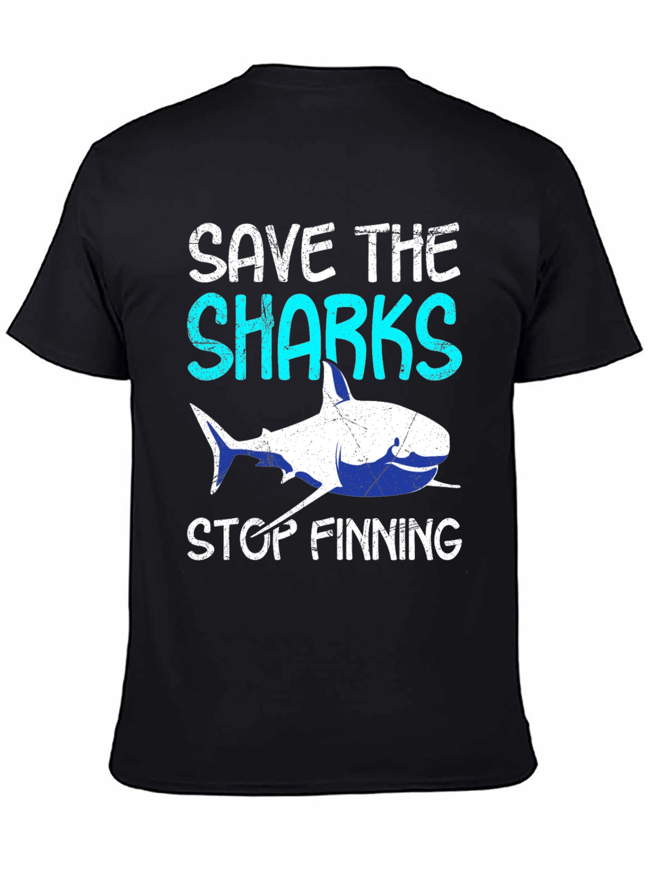 Save The Sharks Stop Finning Graphic Tee