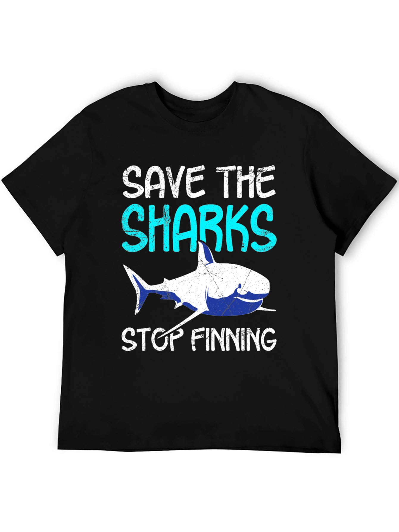 Save The Sharks Stop Finning Graphic Tee