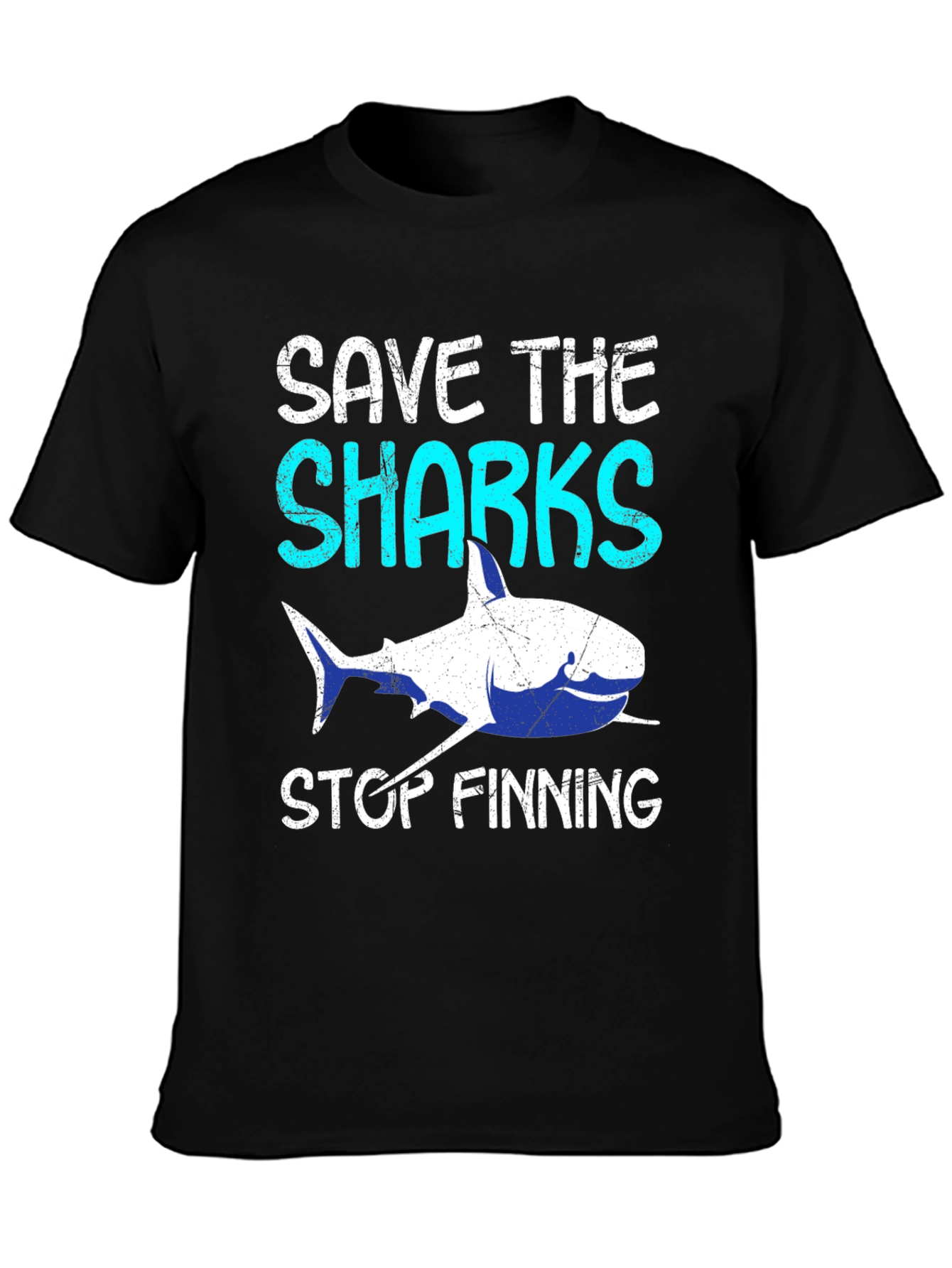 Save The Sharks Stop Finning Graphic Tee
