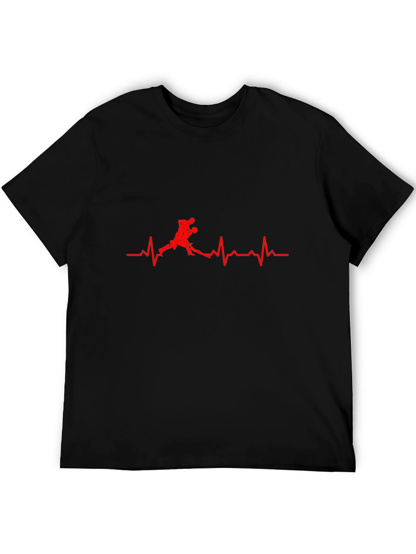Heartbeat Boxer Black T-Shirt
