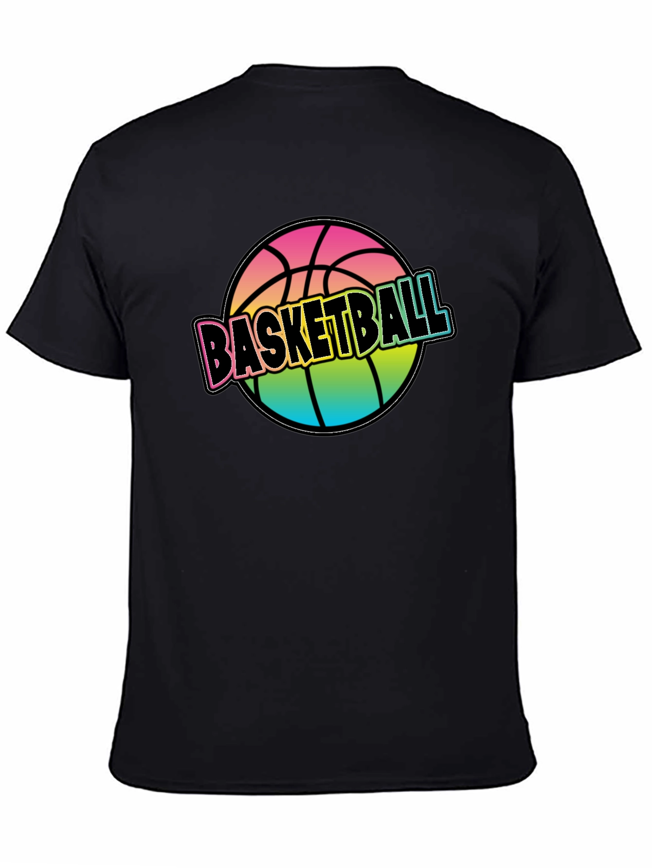 Rainbow Basketball Graphic Tee
