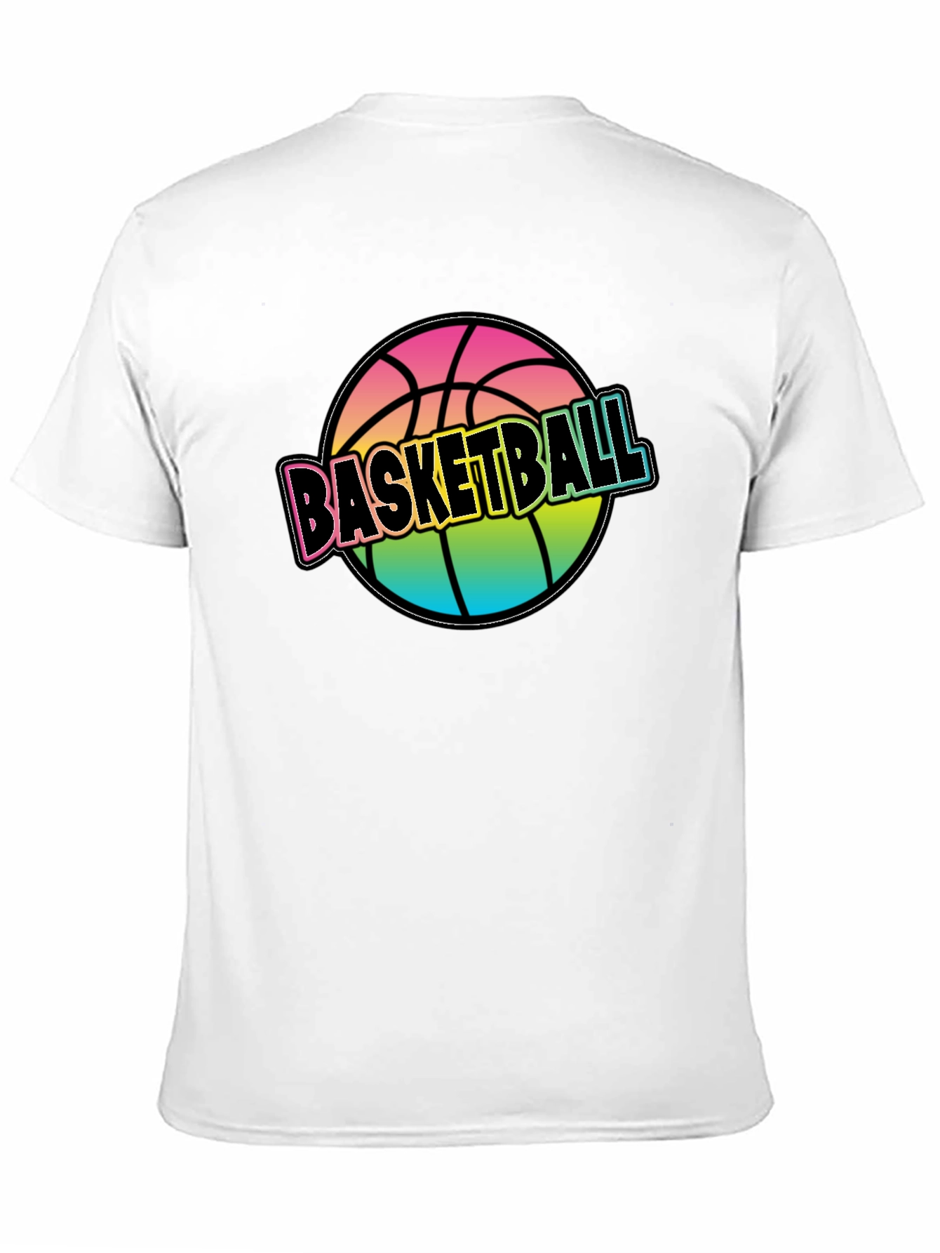 Rainbow Basketball Graphic Tee