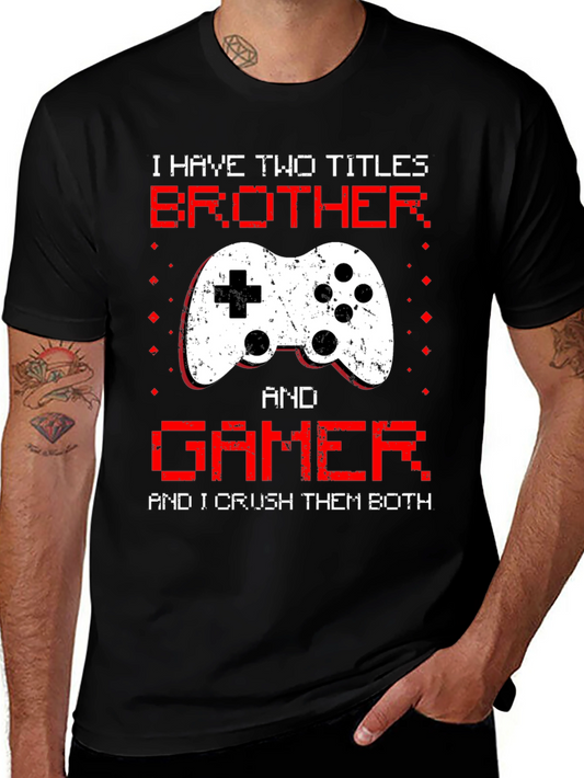 Brother Gamer T-Shirt - Crush Them Both!