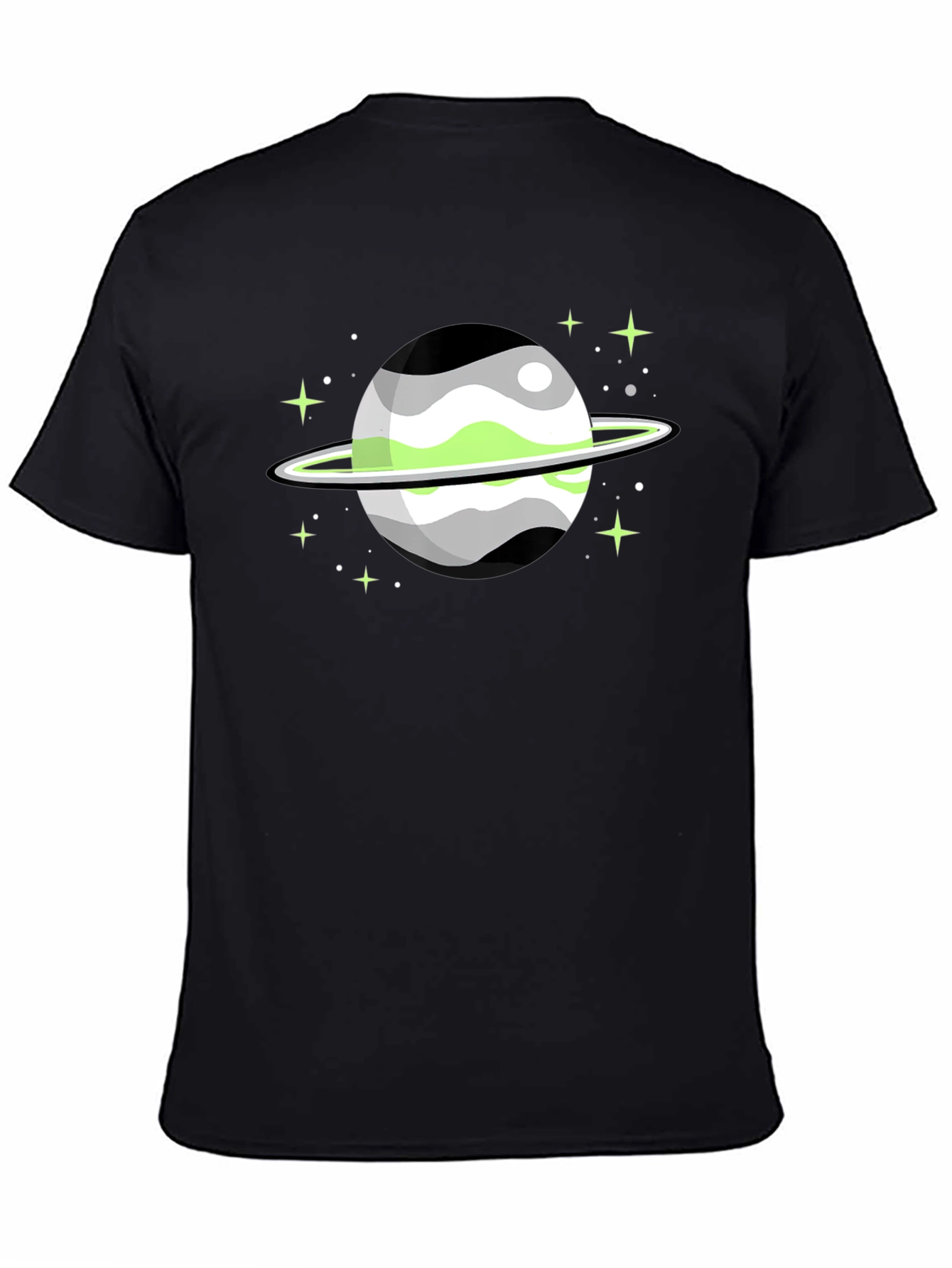 Aromantic Pride Planet Graphic T-Shirt