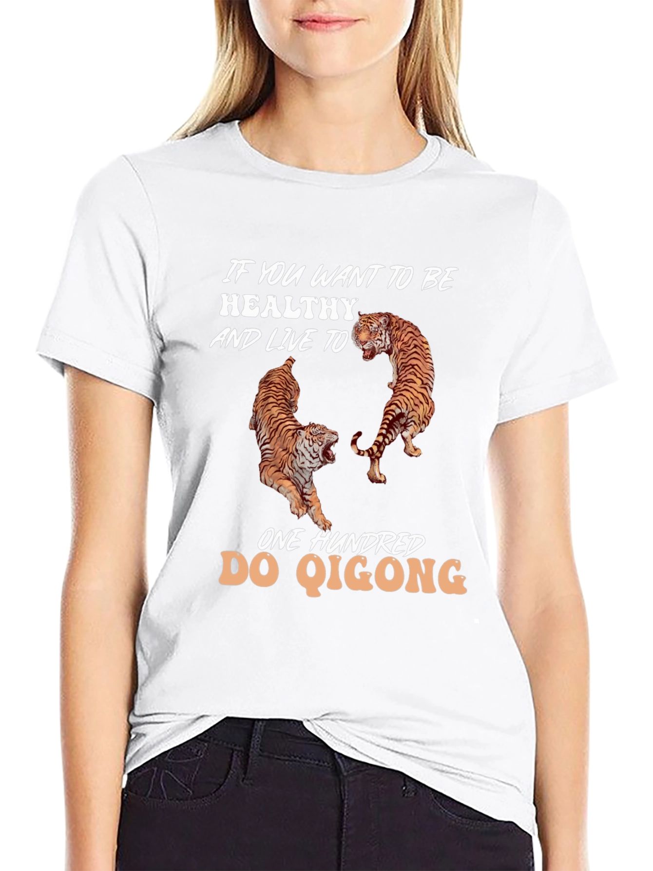 Qigong Tiger Graphic T-Shirt - Live Healthy!