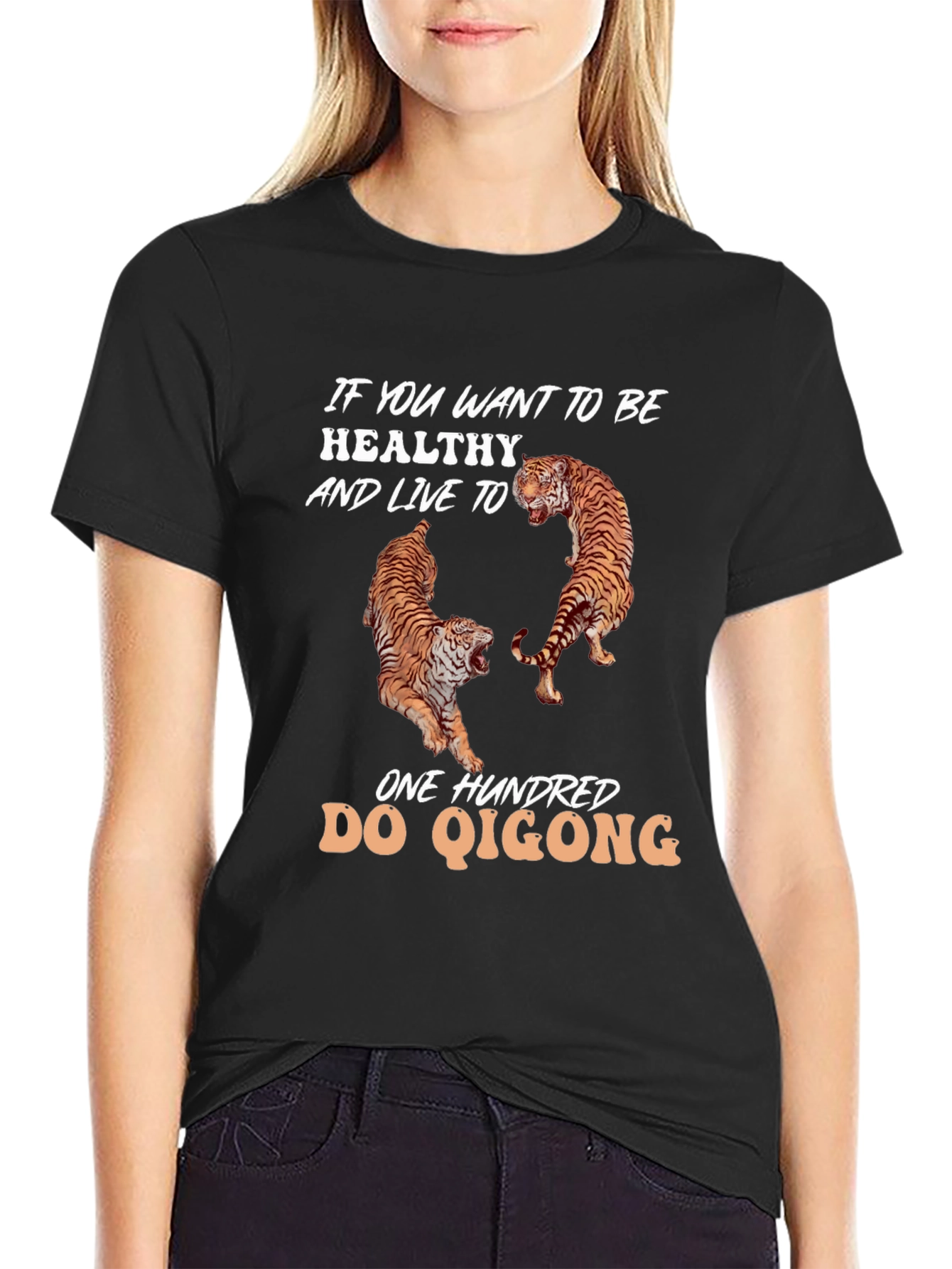 Qigong Tiger Graphic T-Shirt - Live Healthy!