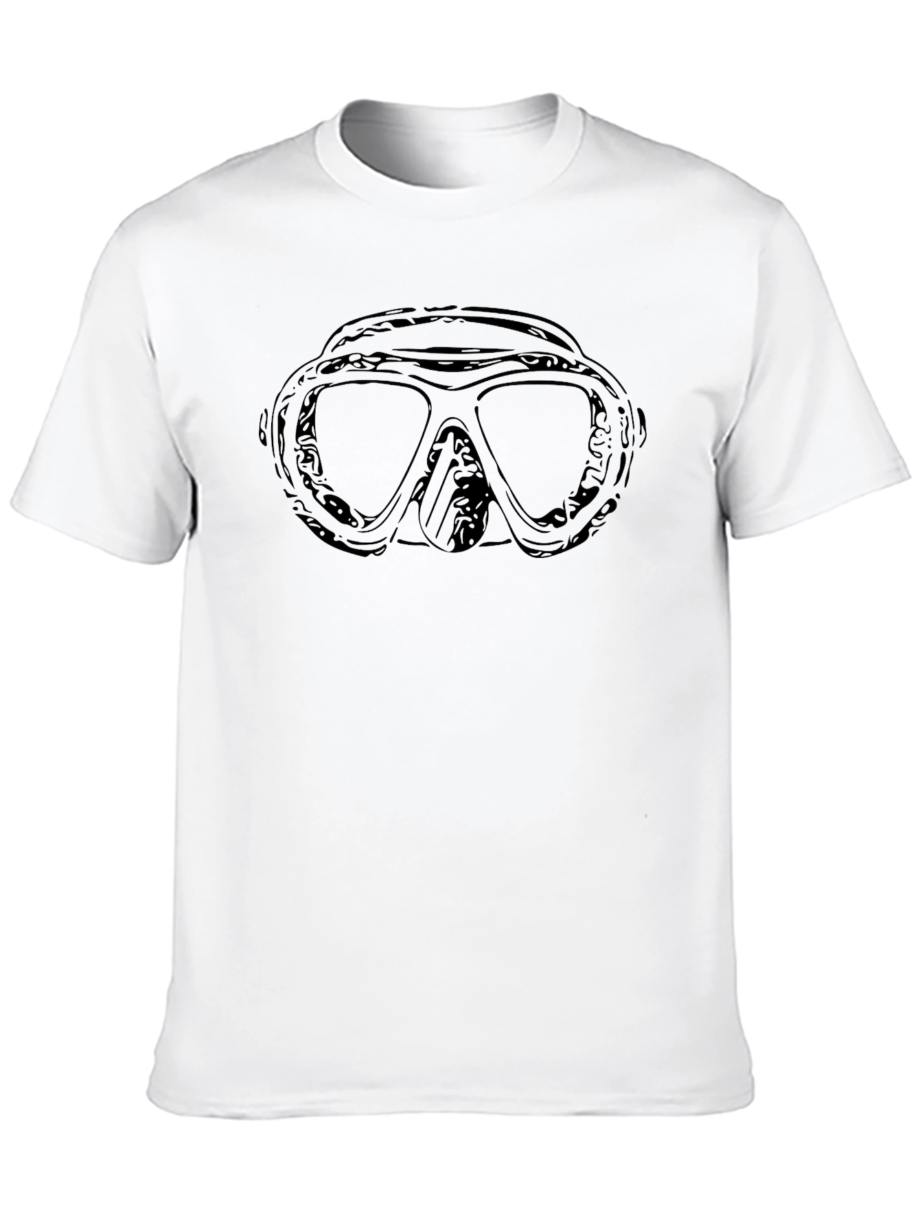 Diver Mask Graphic Tee - Black