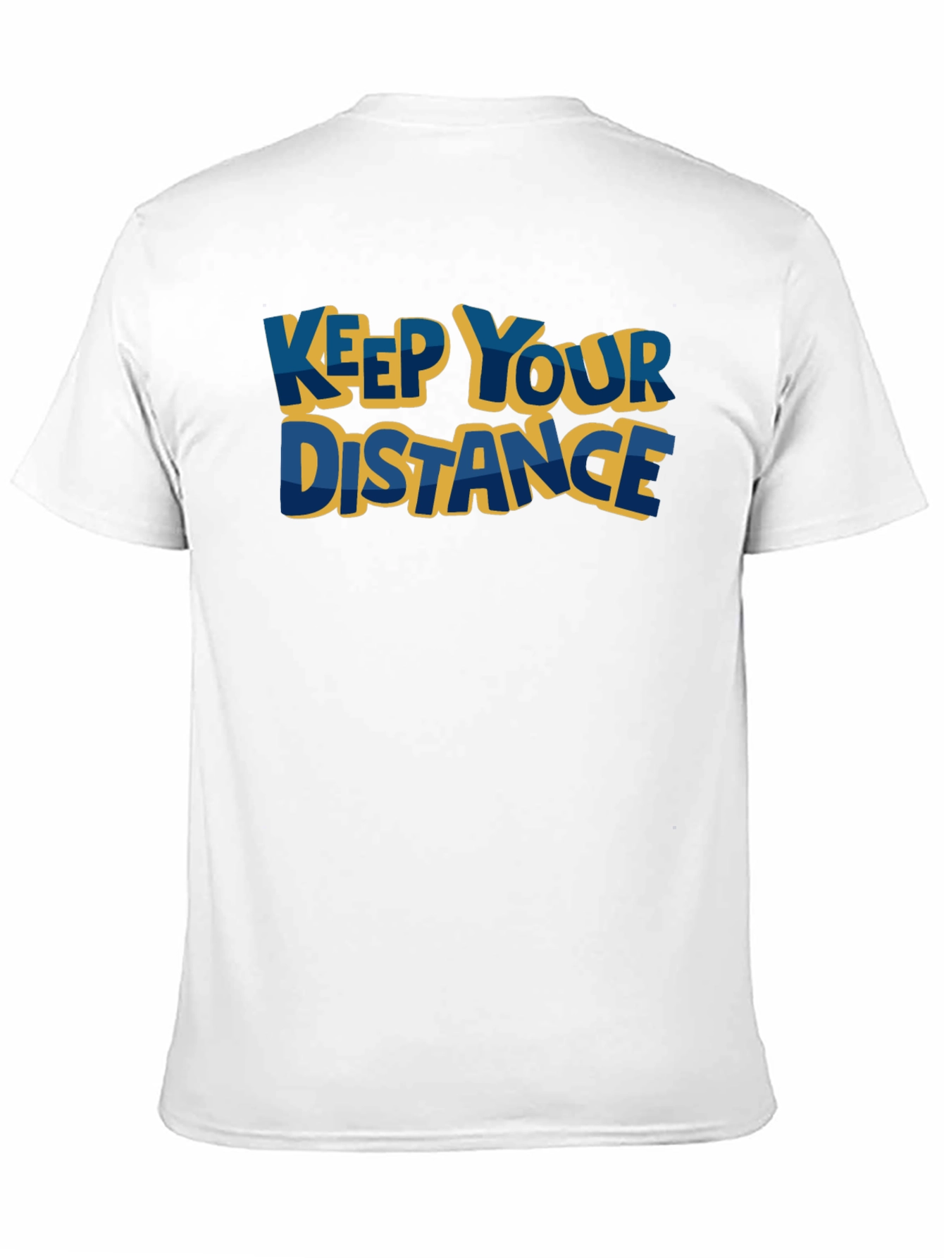 Keep Your Distance Graphic Tee - Black