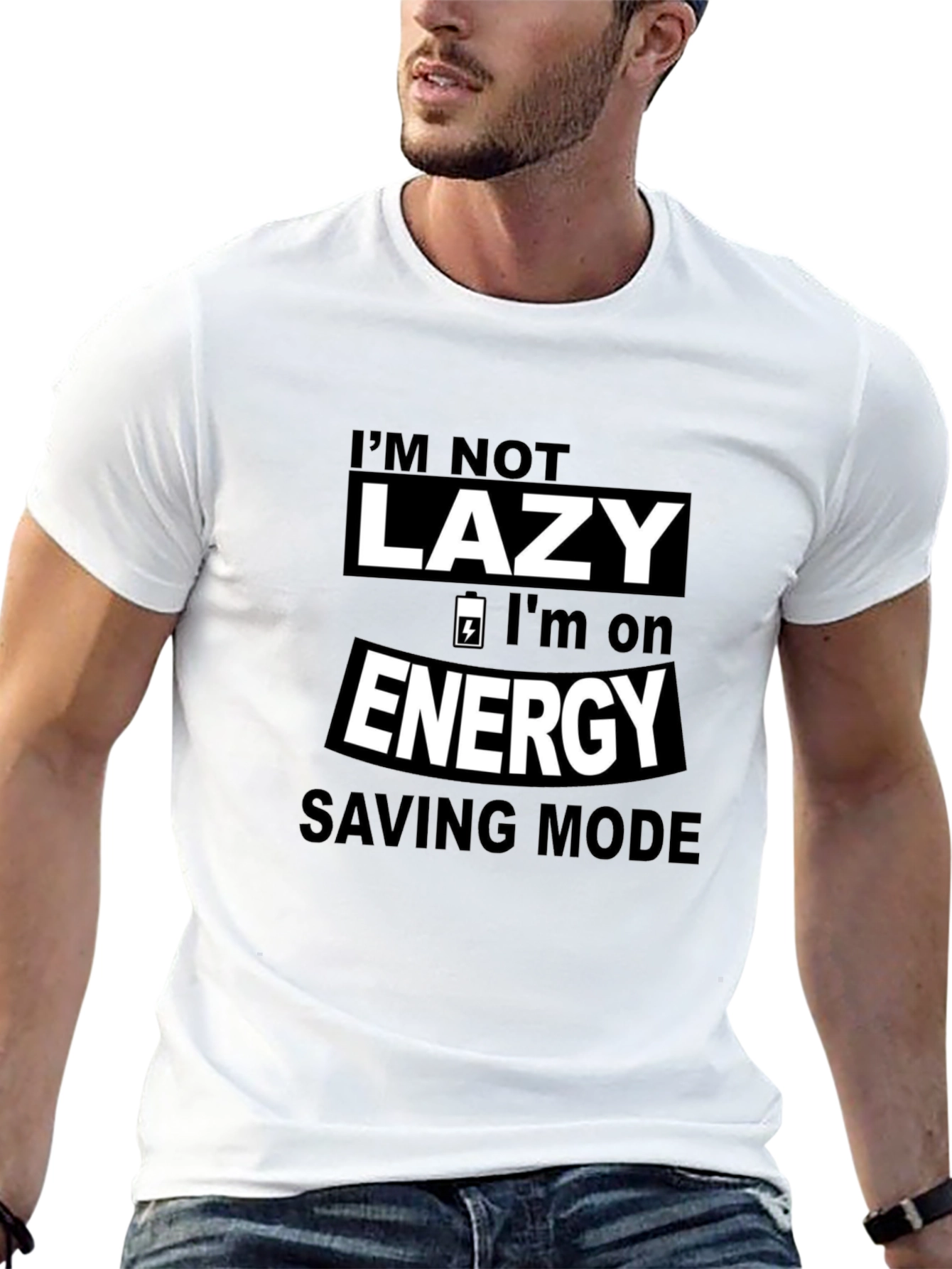 Im Not Lazy Energy Saving Mode Graphic Tee