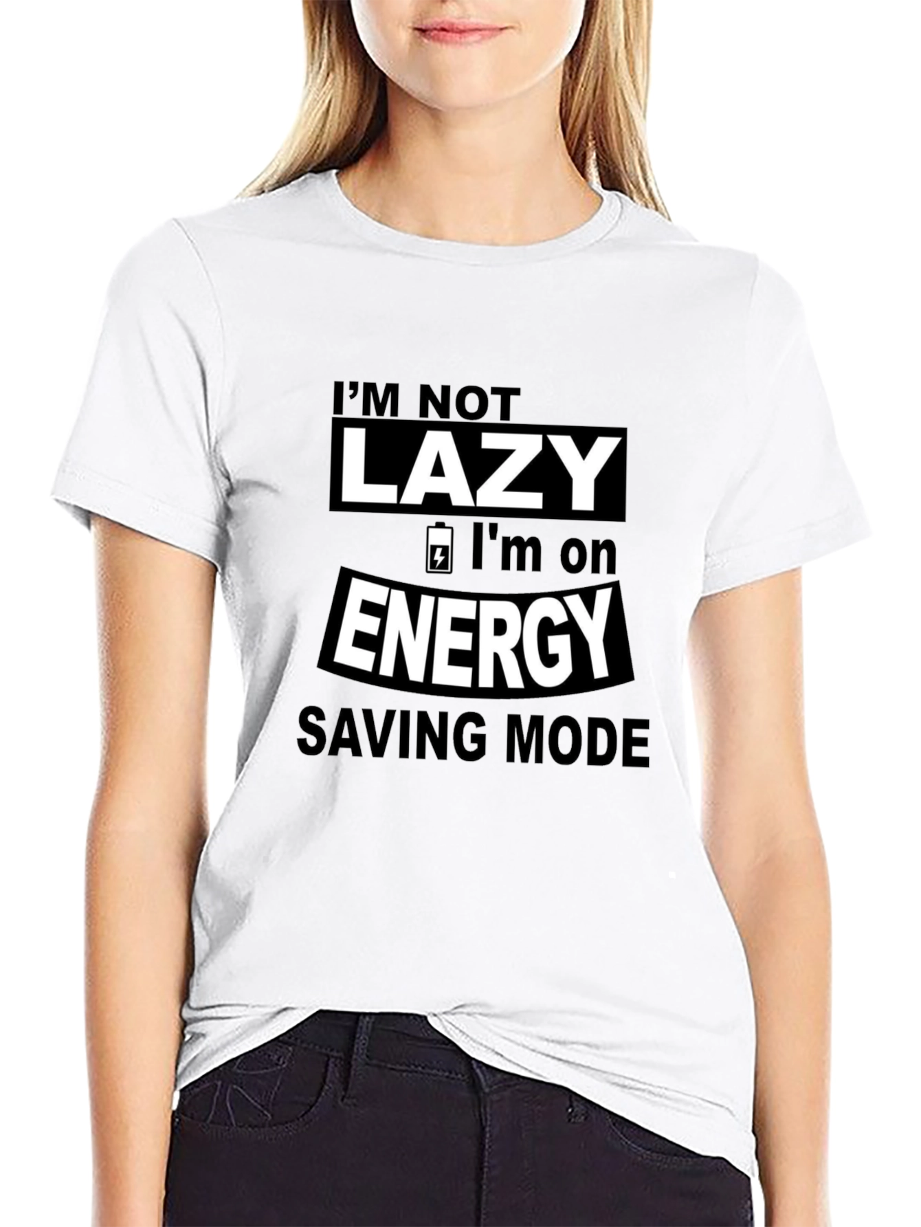 Im Not Lazy Energy Saving Mode Graphic Tee