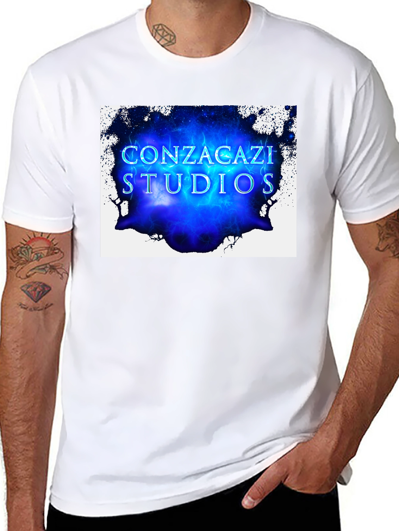 Conzacazi Studios Black Graphic T-Shirt