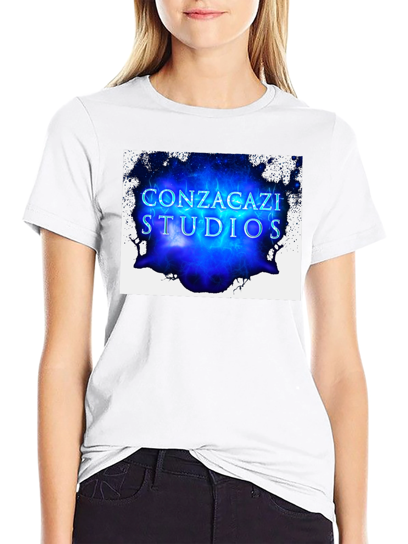 Conzacazi Studios Black Graphic T-Shirt