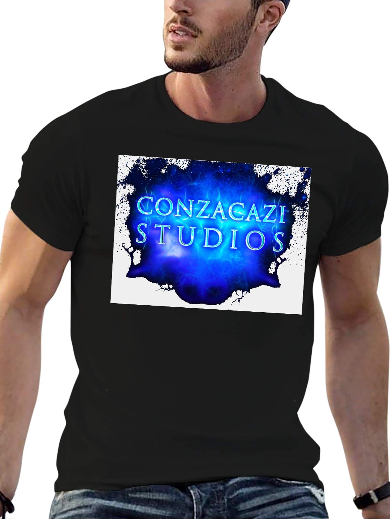 Conzacazi Studios Black Graphic T-Shirt