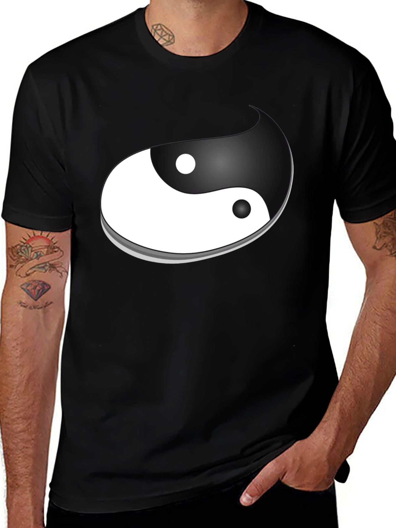 Yin Yang Graphic T-Shirt - Balance and Style
