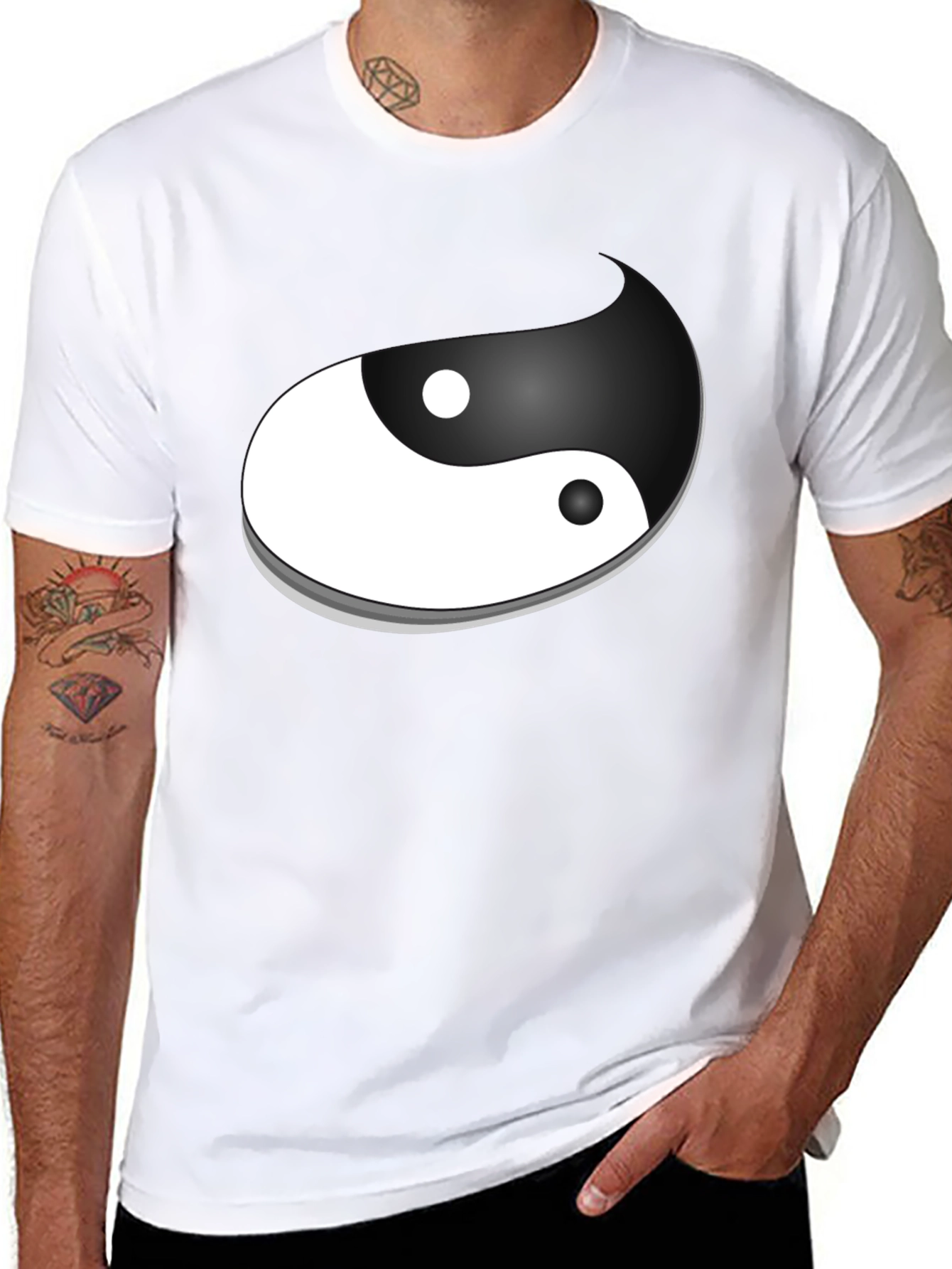 Yin Yang Graphic T-Shirt - Balance and Style