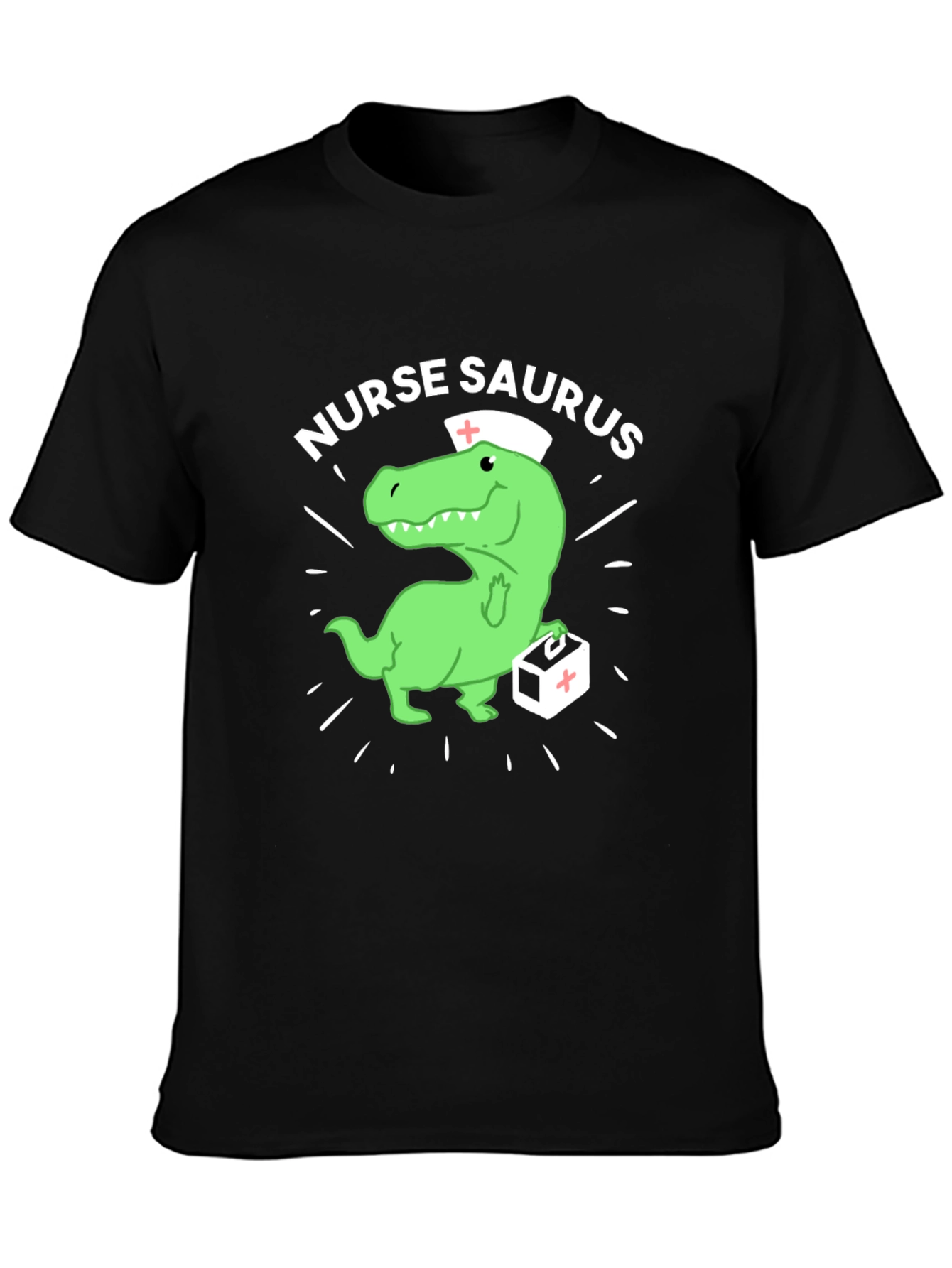 Nurse Saurus T-Shirt - Funny Dinosaur Nursing Tee