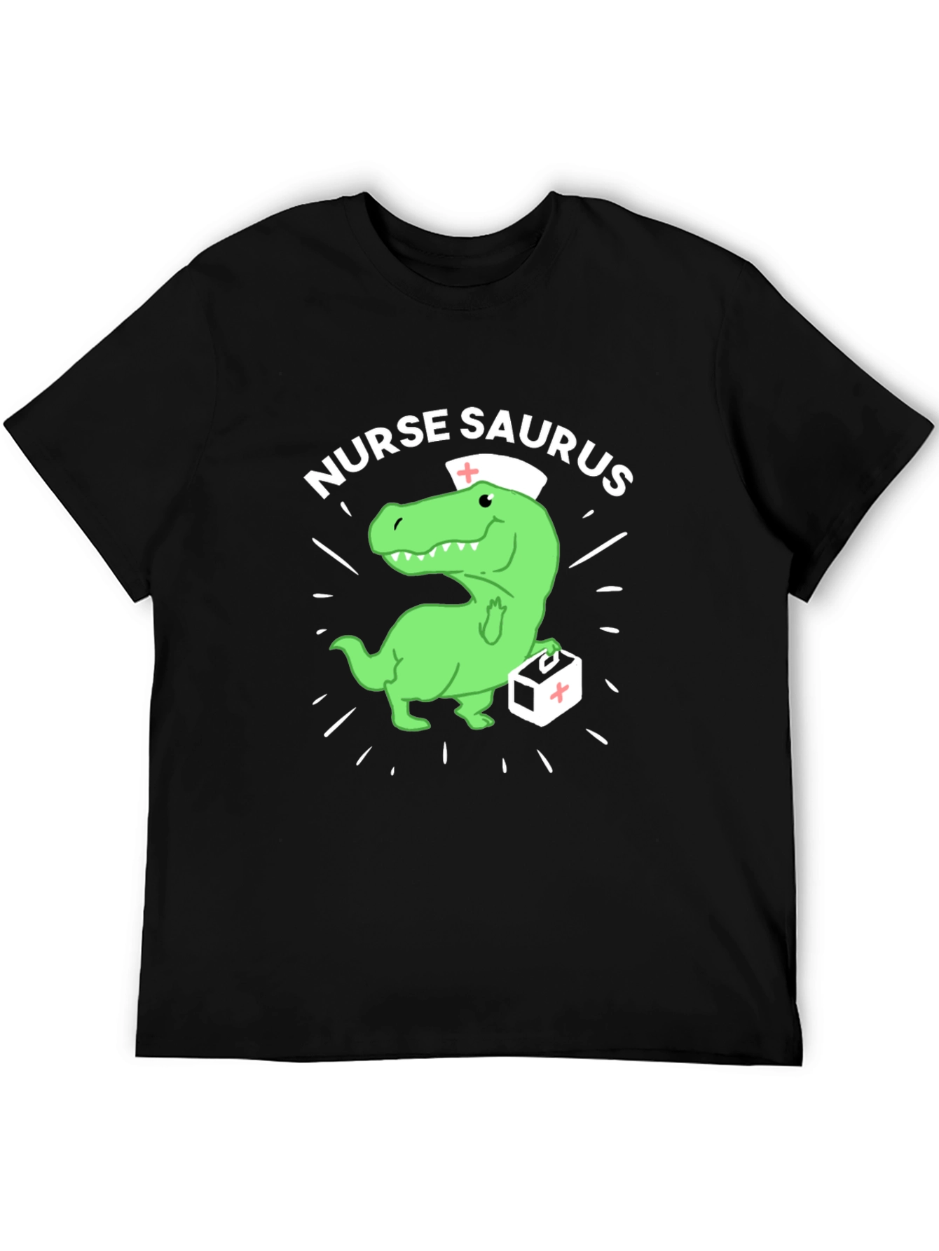 Nurse Saurus T-Shirt - Funny Dinosaur Nursing Tee