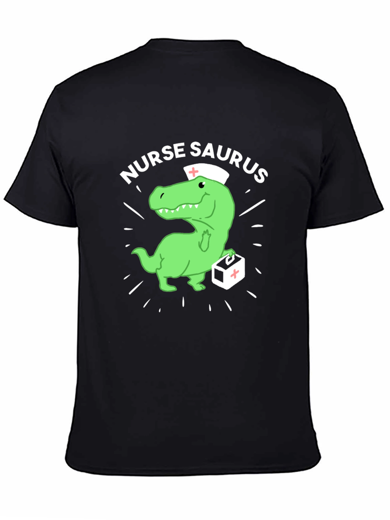 Nurse Saurus T-Shirt - Funny Dinosaur Nursing Tee
