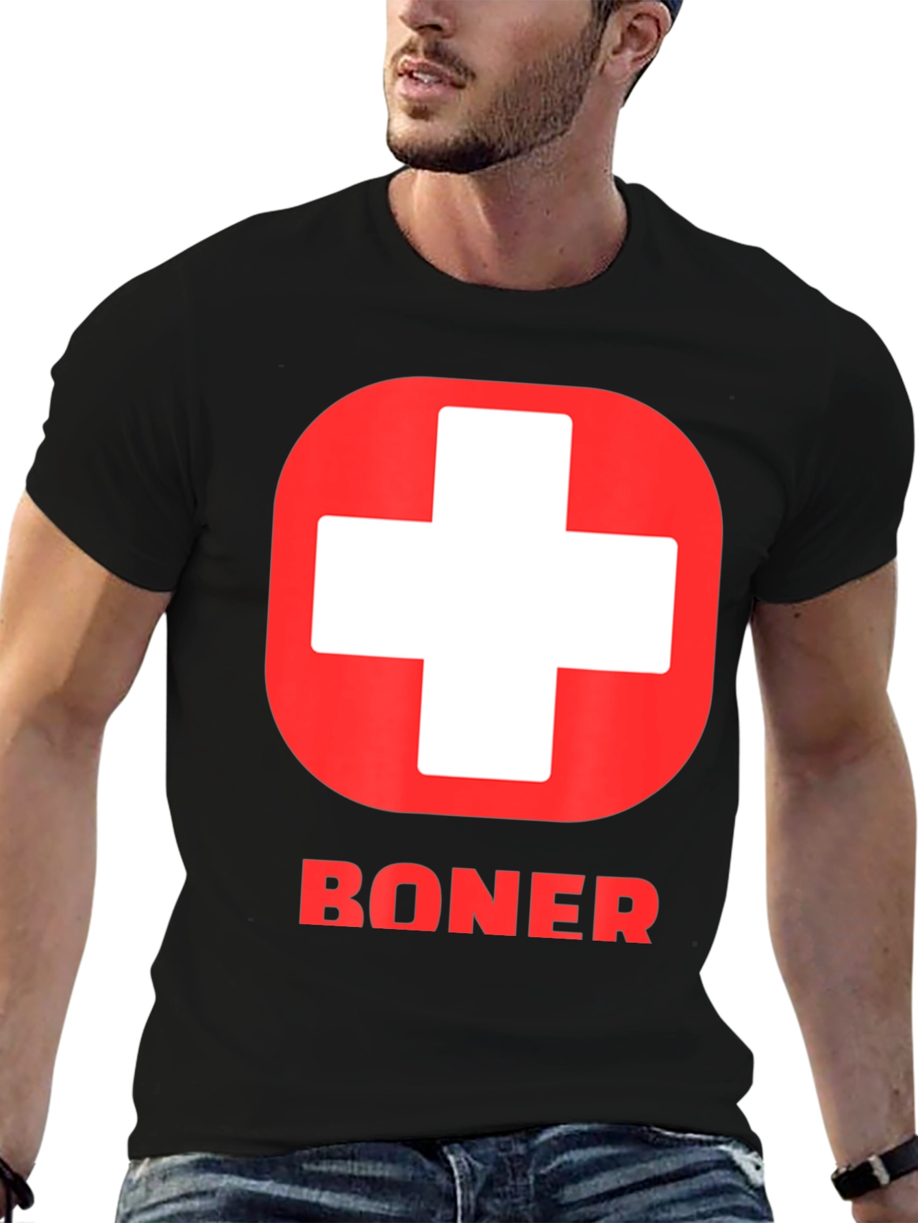 Funny Swiss Flag BONER Graphic Tee