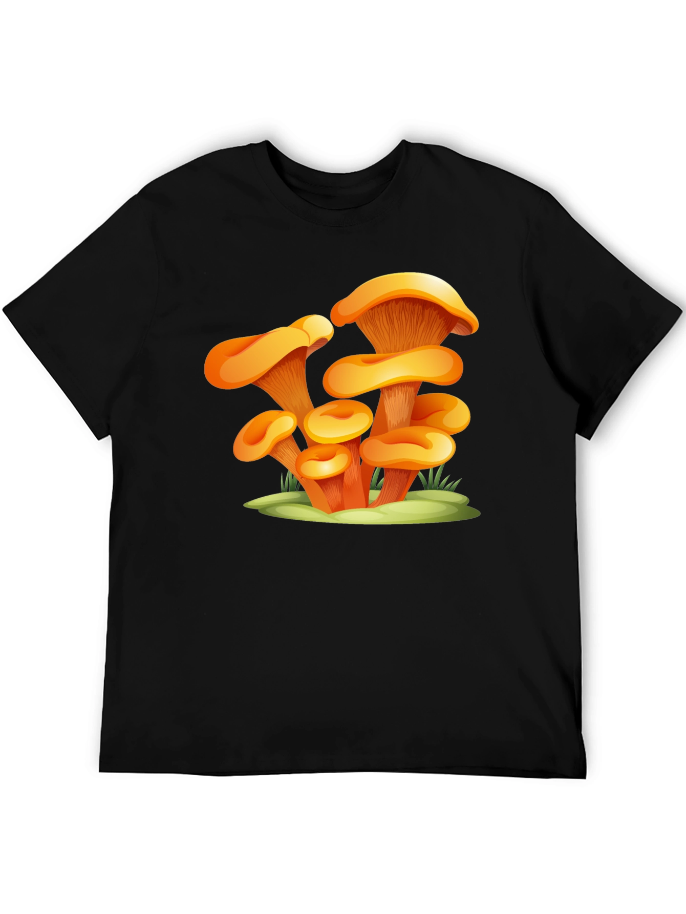 Mushroom Graphic Black T-Shirt