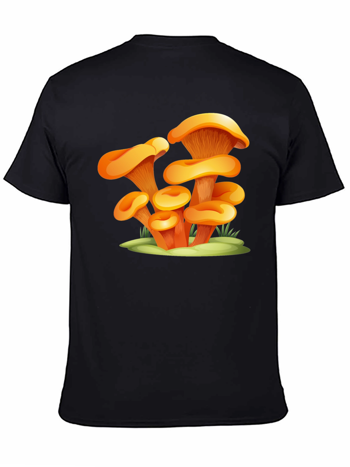 Mushroom Graphic Black T-Shirt