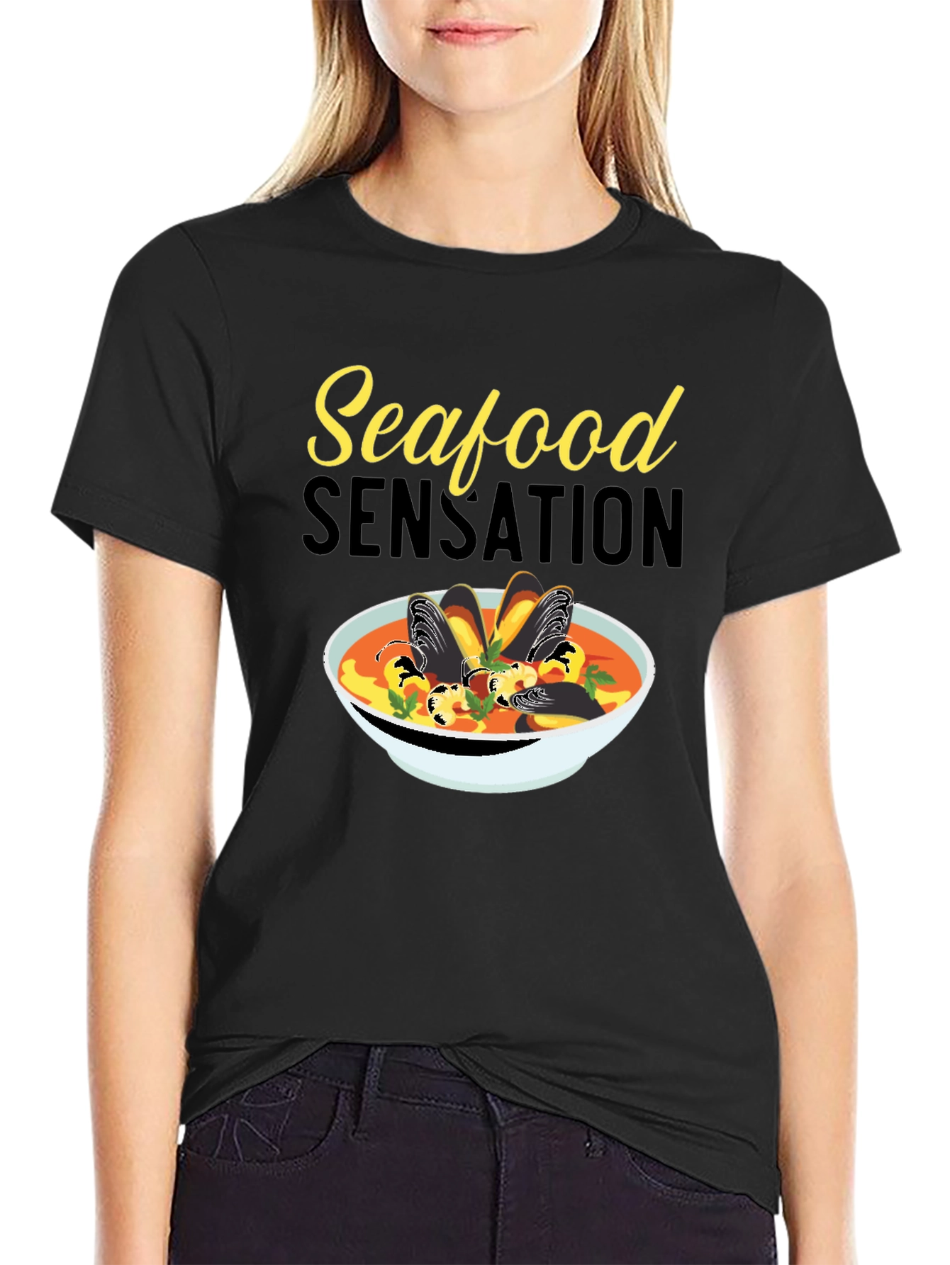 Seafood Sensation Graphic T-Shirt