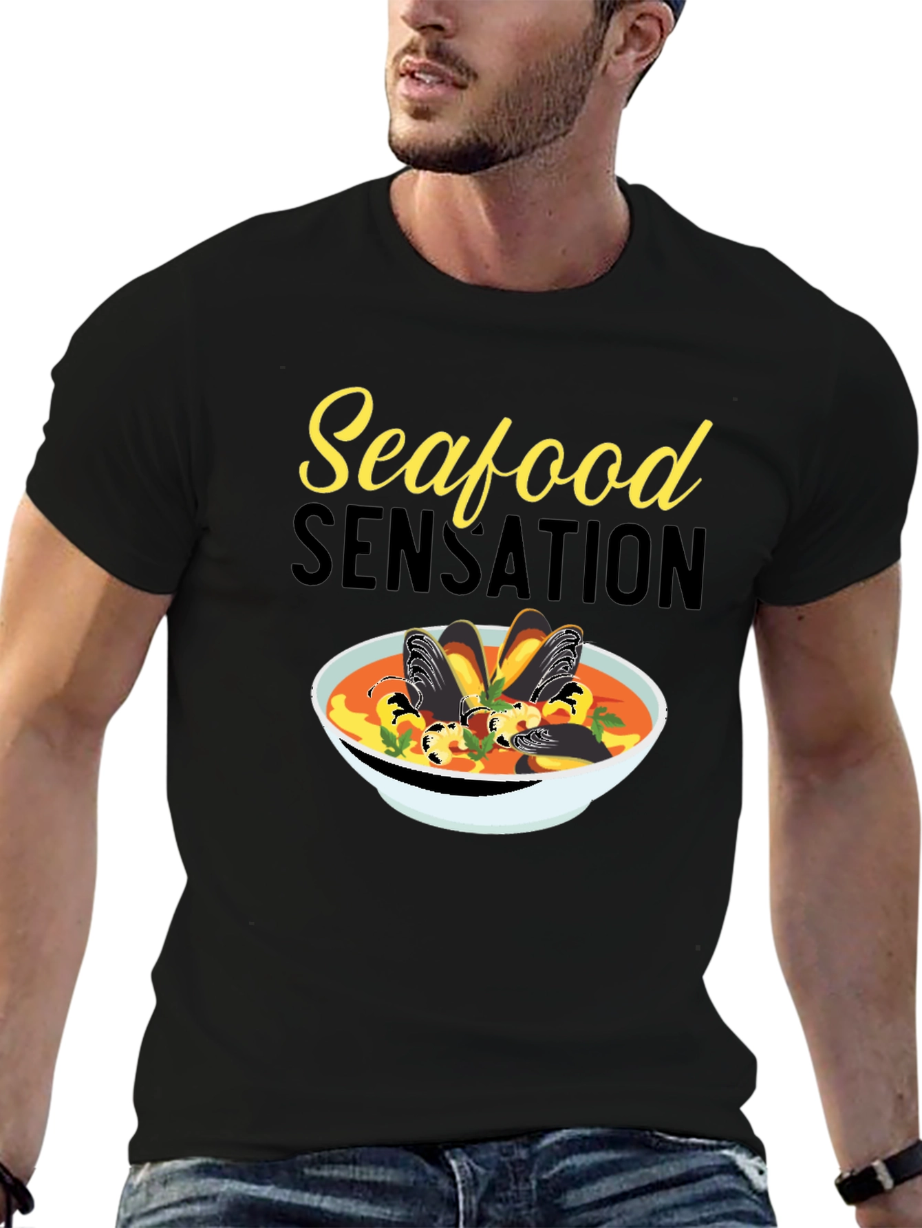 Seafood Sensation Graphic T-Shirt
