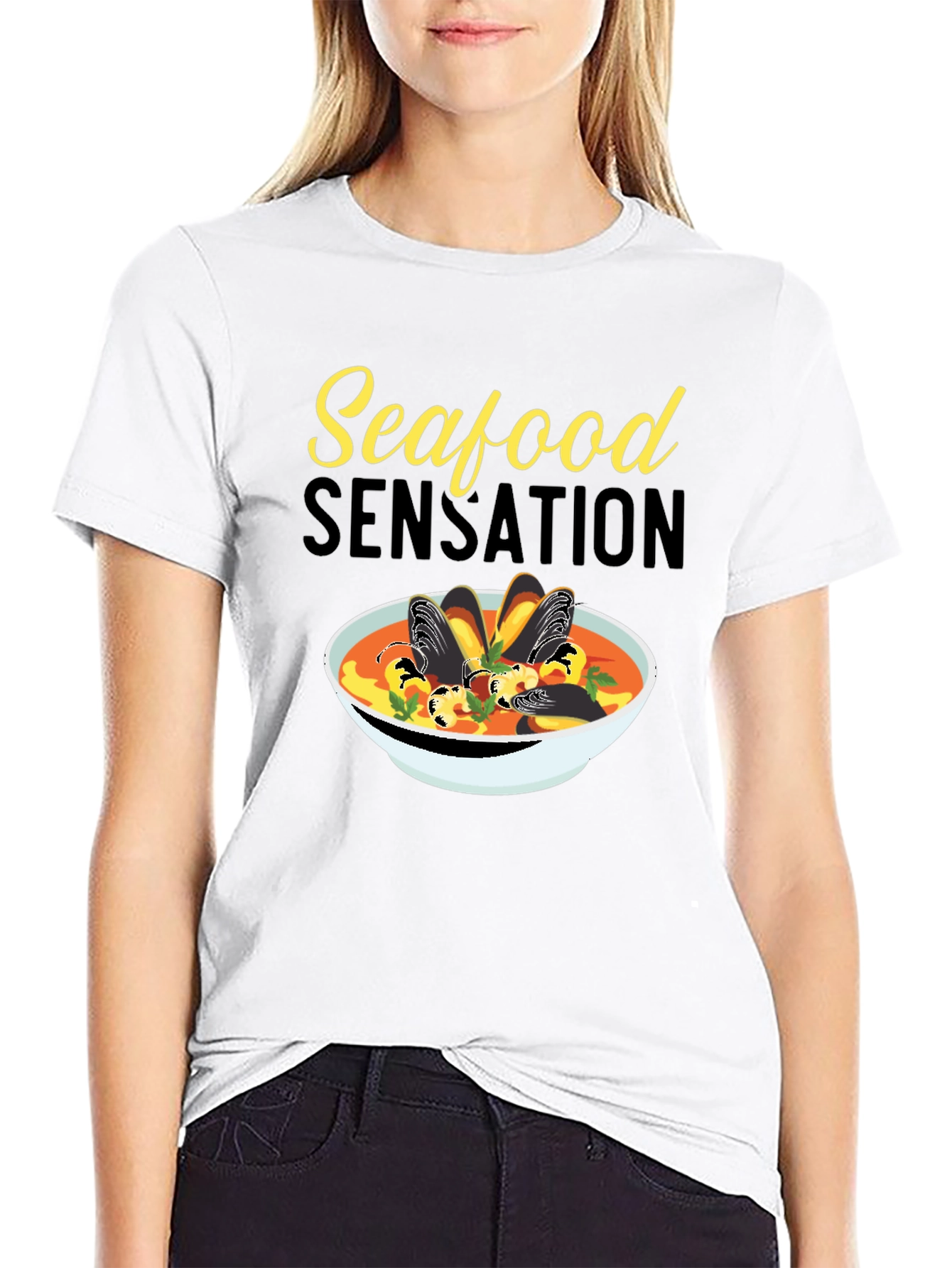 Seafood Sensation Graphic T-Shirt