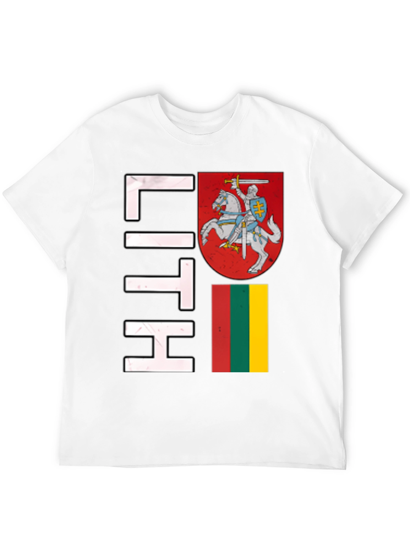 Lithuania Flag T-Shirt - Black Graphic Tee
