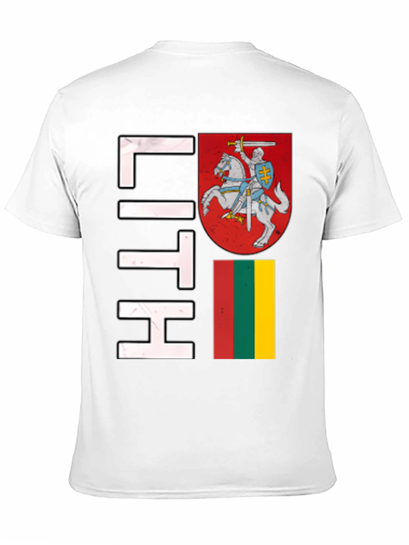 Lithuania Flag T-Shirt - Black Graphic Tee