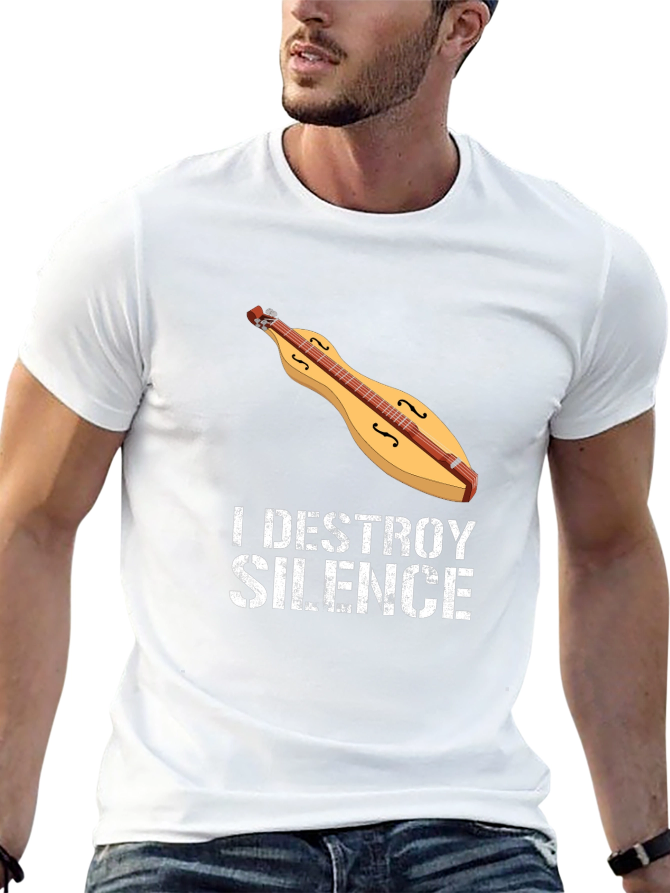 I Destroy Silence Dulcimer T-Shirt