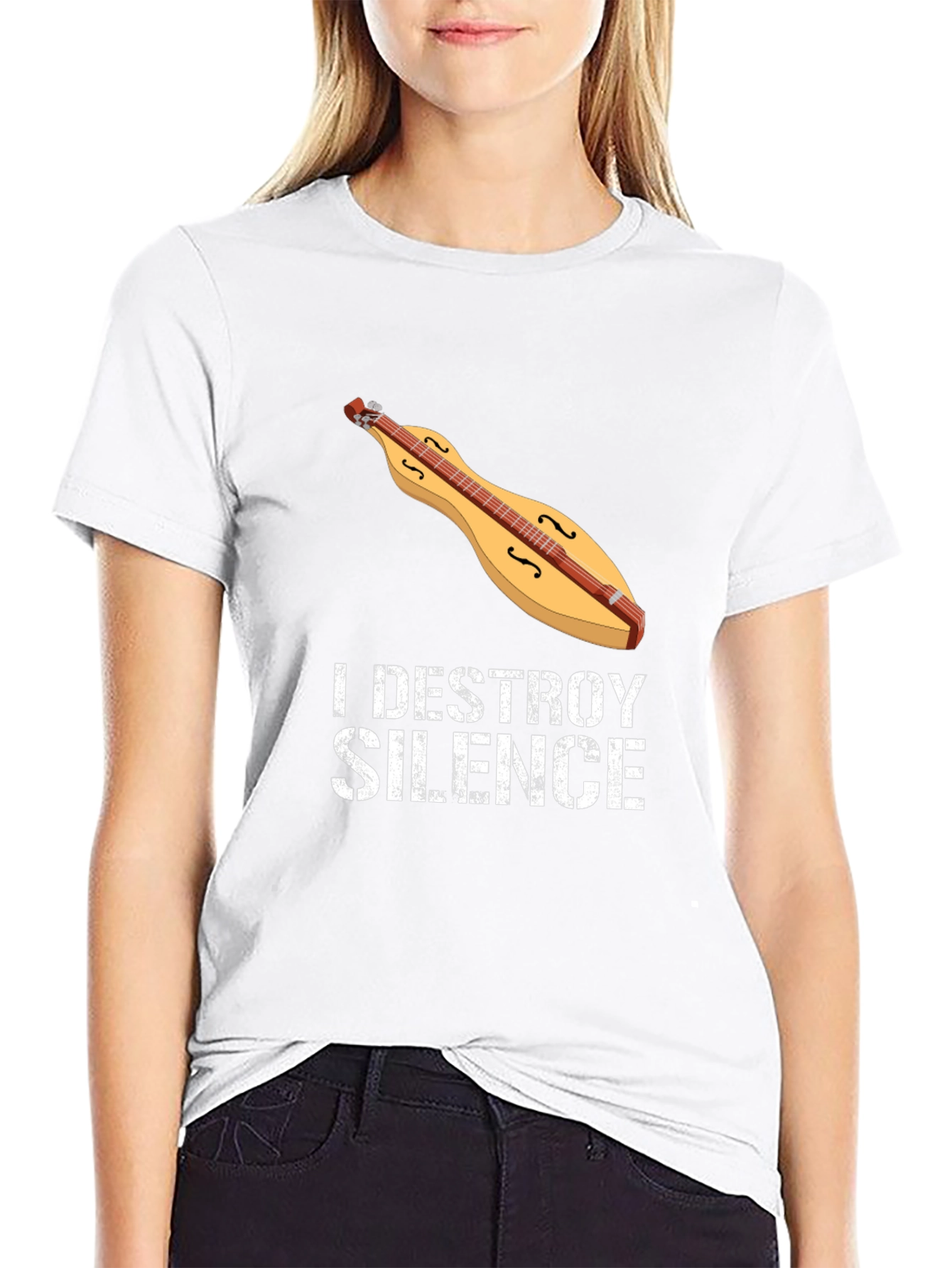 I Destroy Silence Dulcimer T-Shirt