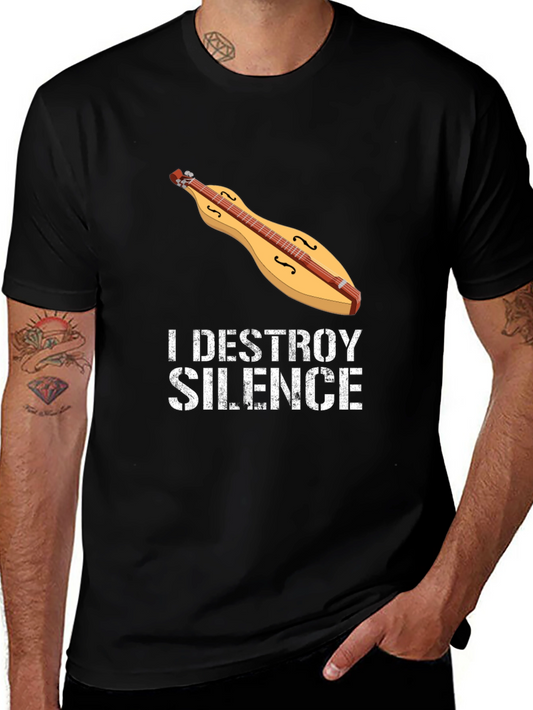 I Destroy Silence Dulcimer T-Shirt