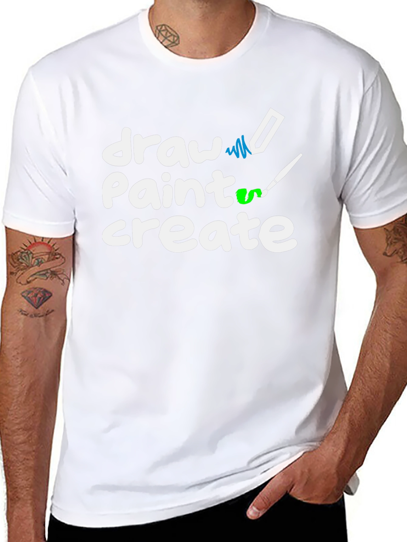 Draw Paint Create T-Shirt - Artistic Expression