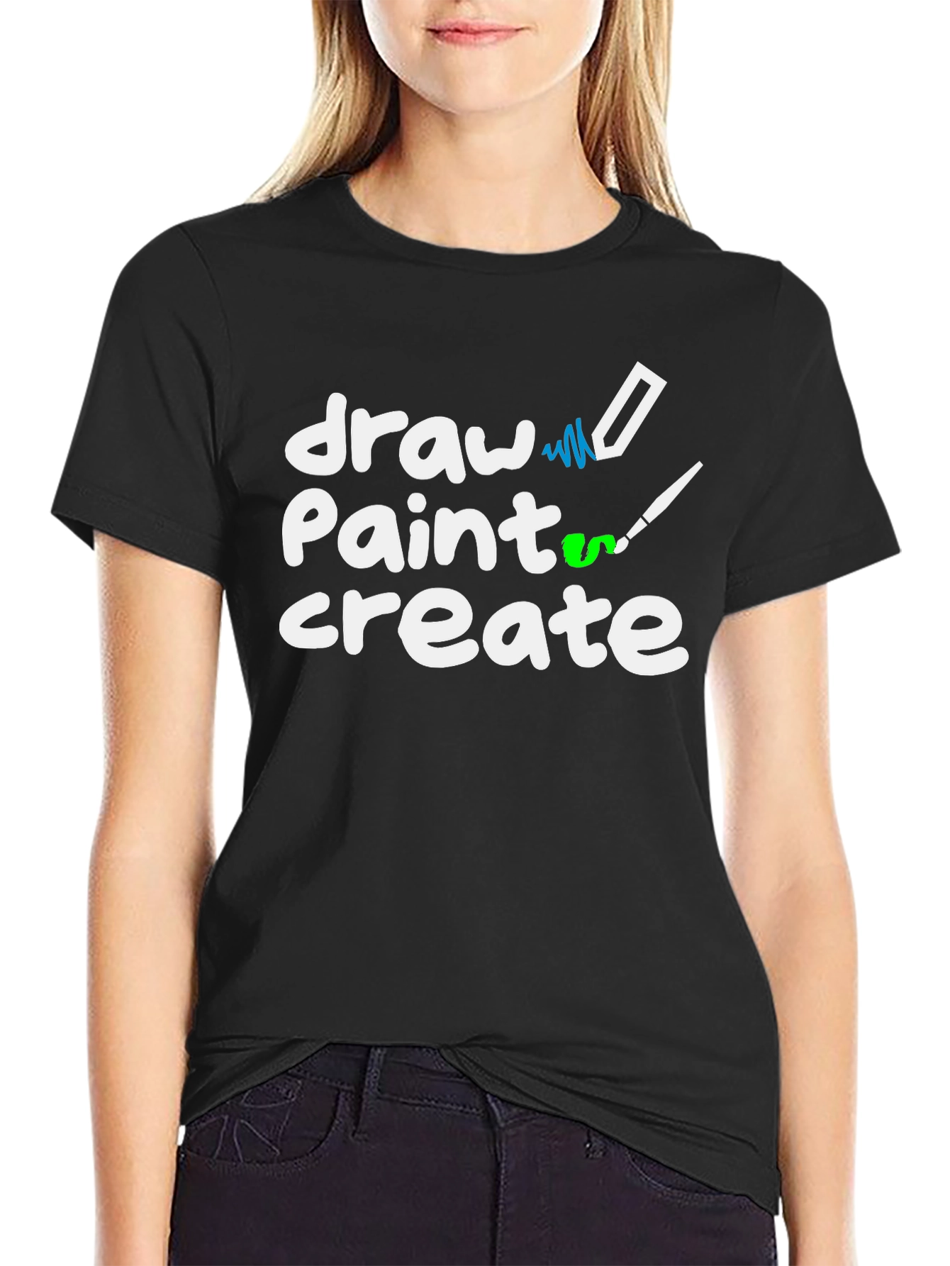 Draw Paint Create T-Shirt - Artistic Expression
