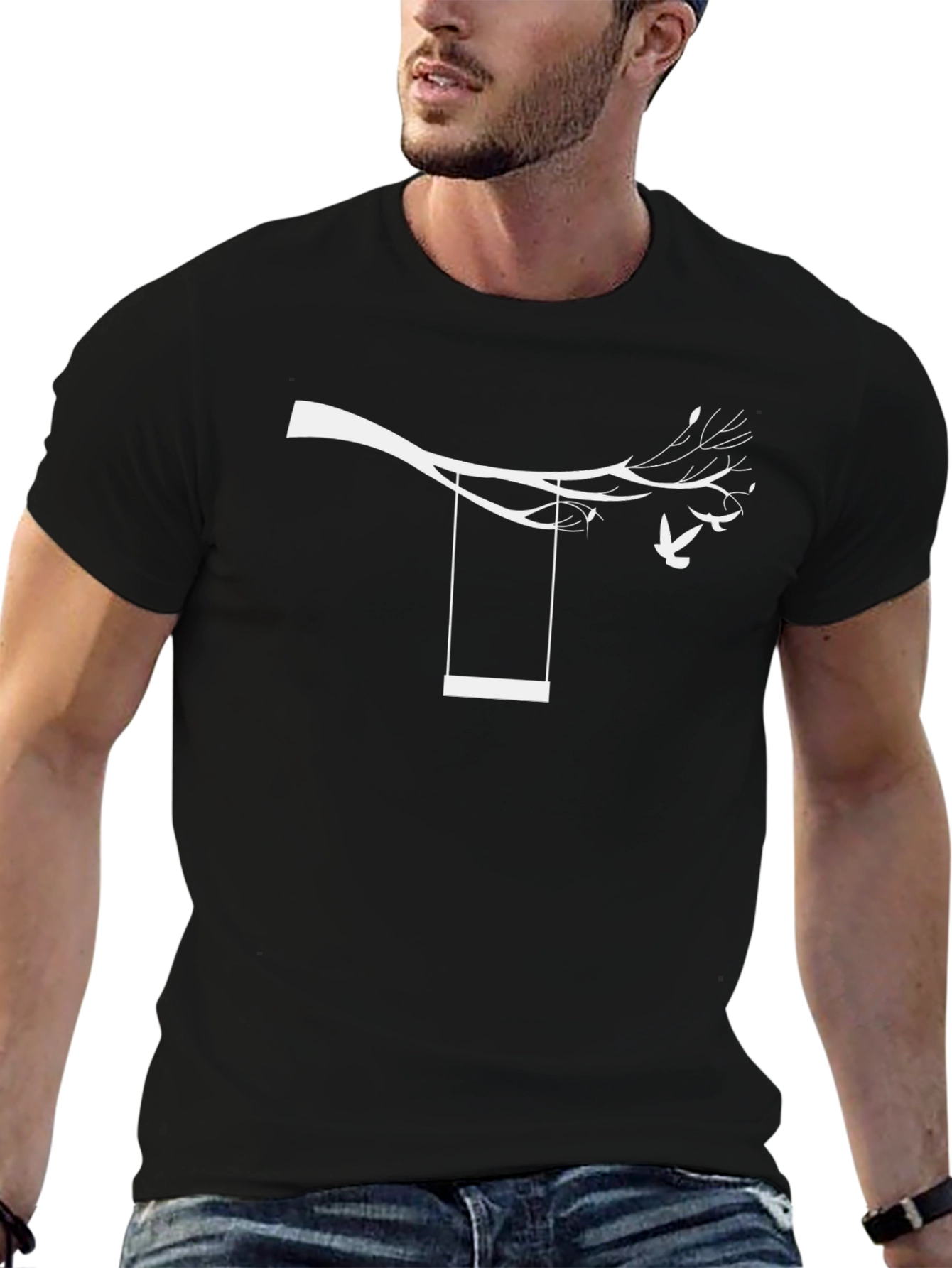 Minimalist Tree Swing Graphic Tee