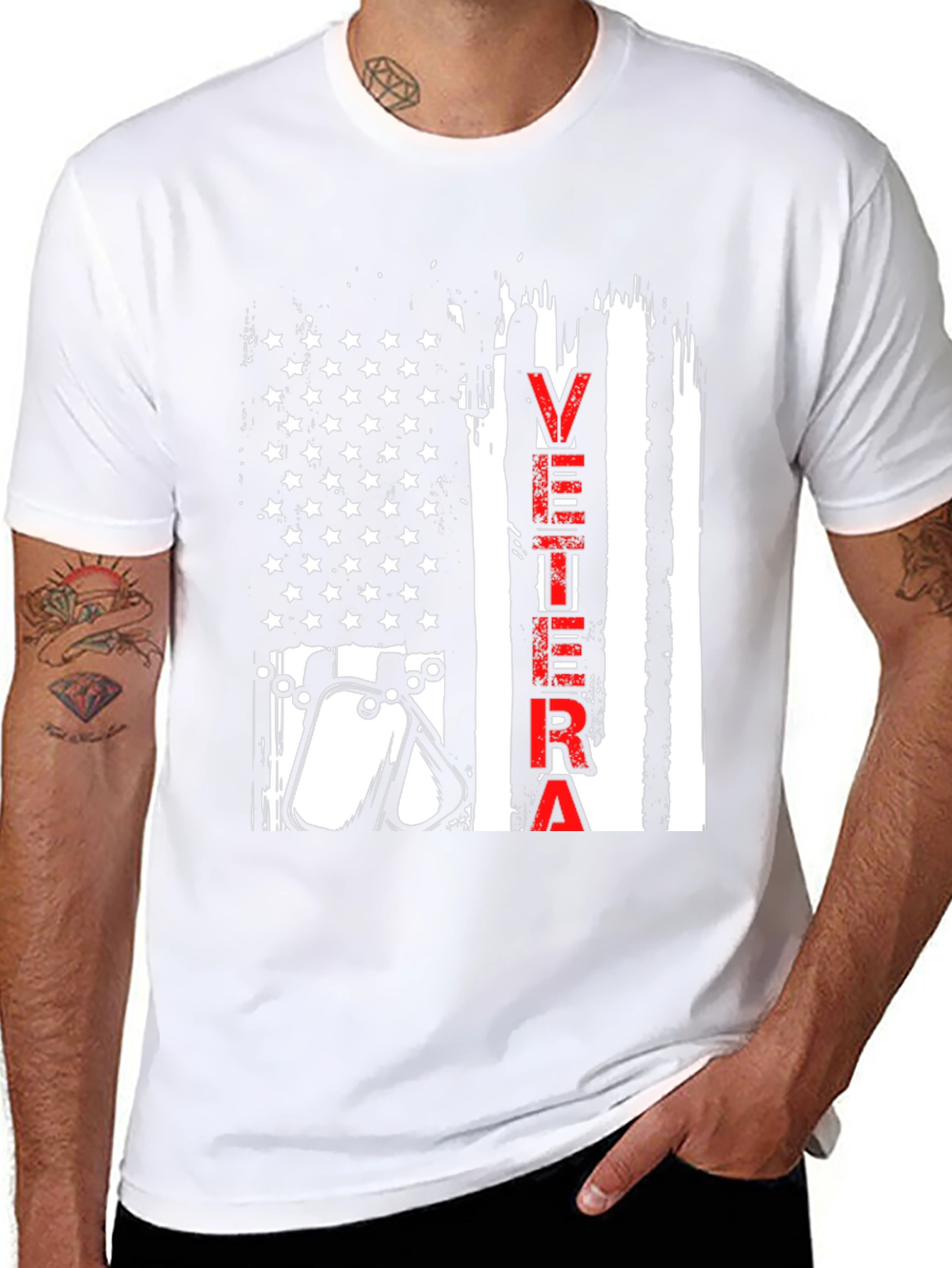 Veteran Flag Graphic T-Shirt
