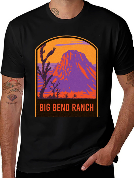 Big Bend Ranch Graphic Tee - Retro Mountain Design