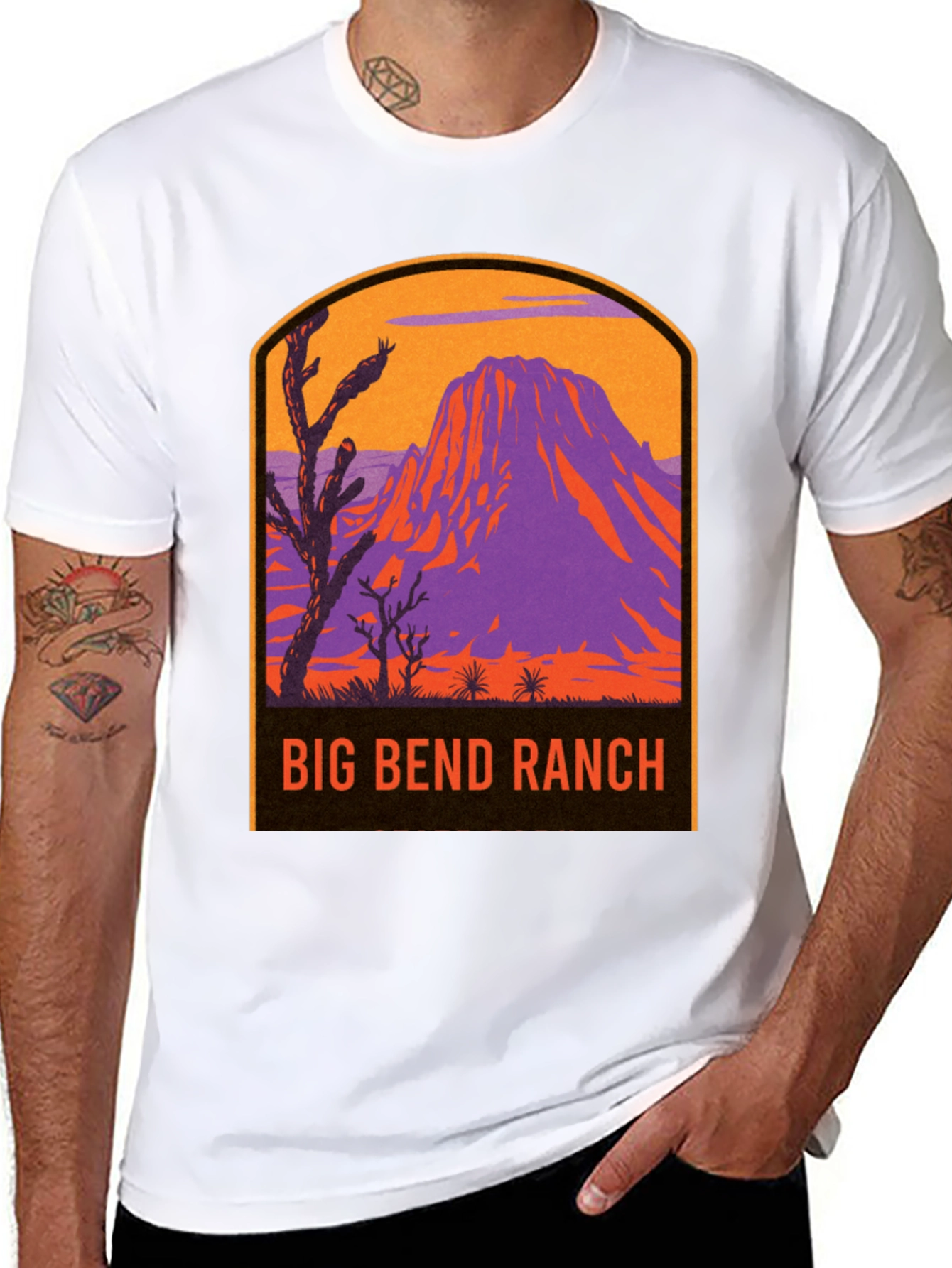 Big Bend Ranch Graphic Tee - Retro Mountain Design
