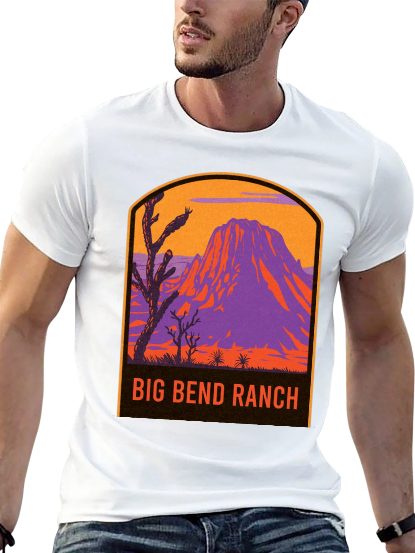 Big Bend Ranch Graphic Tee - Retro Mountain Design