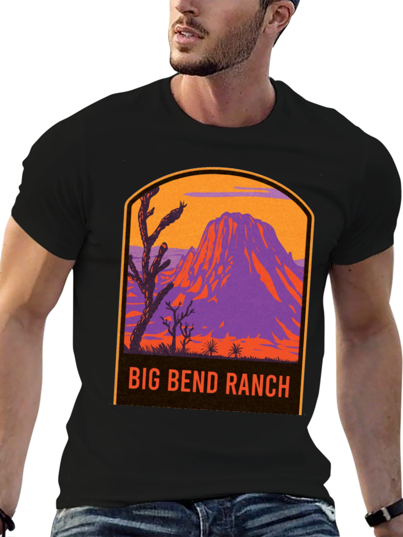 Big Bend Ranch Graphic Tee - Retro Mountain Design