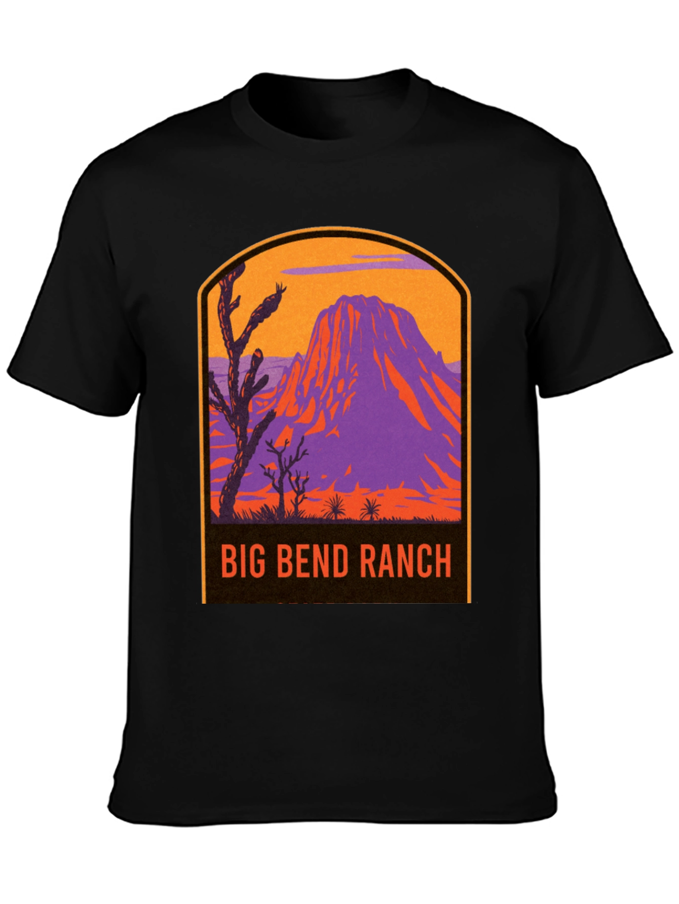Big Bend Ranch Graphic Tee - Retro Mountain Design