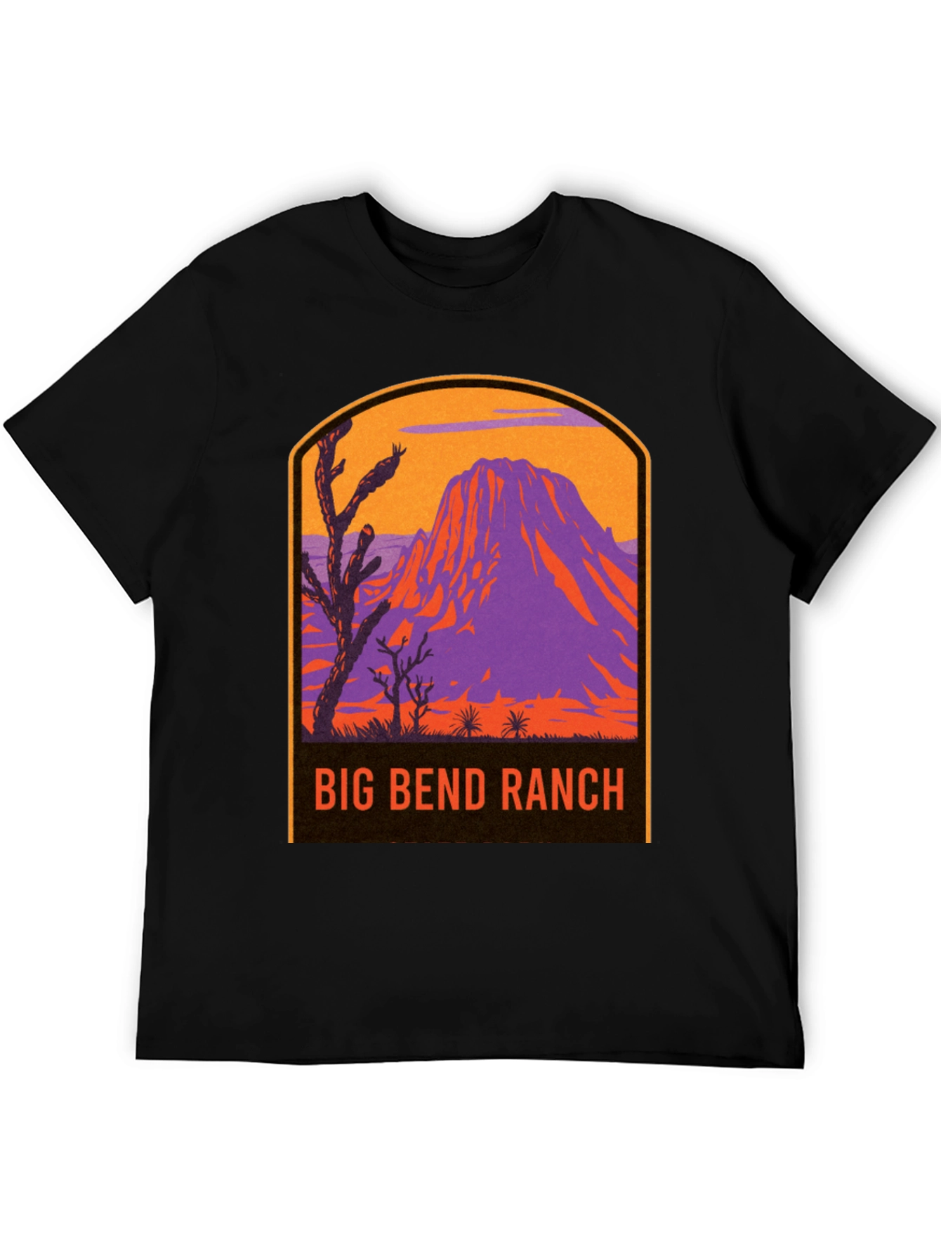 Big Bend Ranch Graphic Tee - Retro Mountain Design